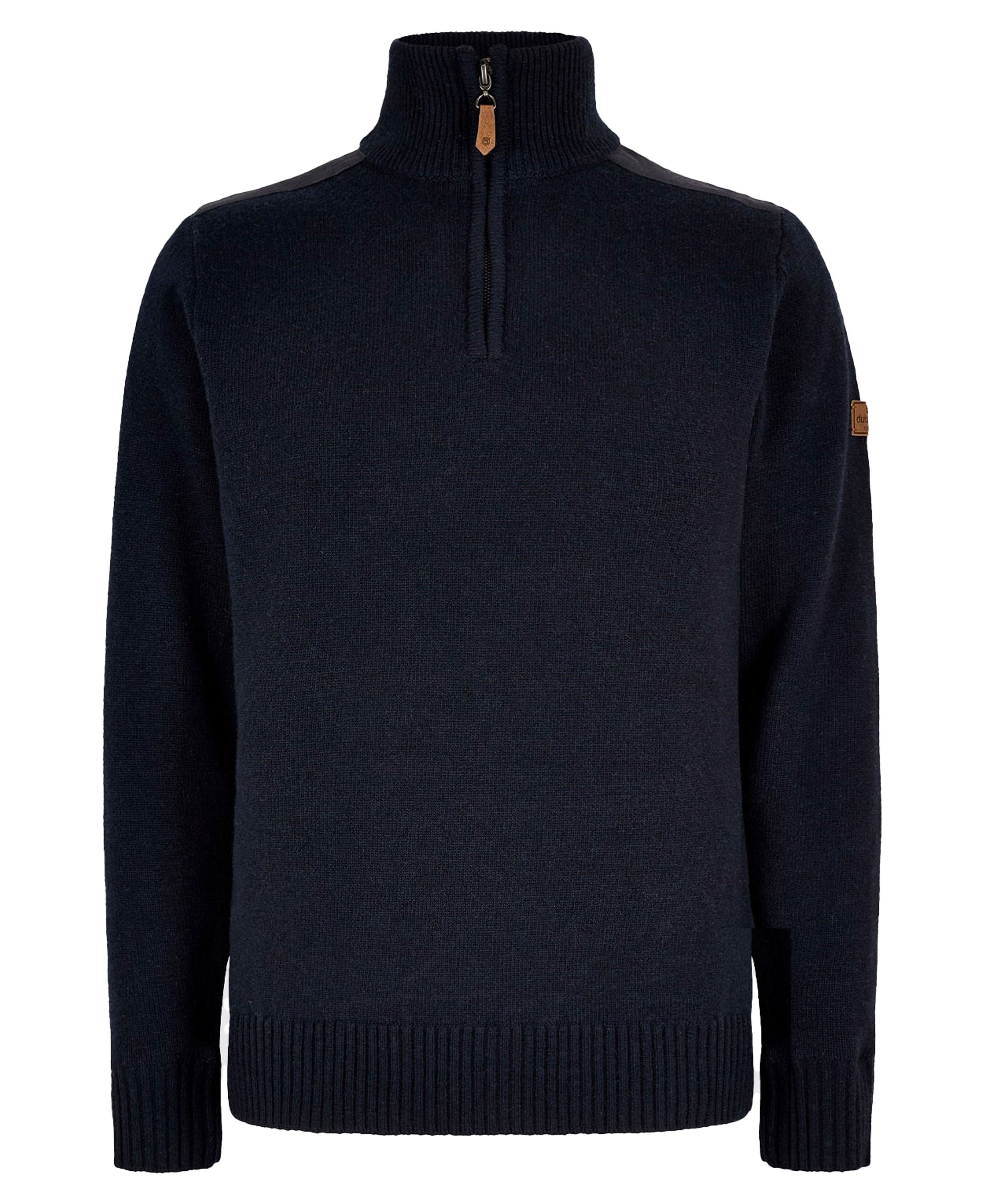 Doherty Zip Neck Sweater - Navy