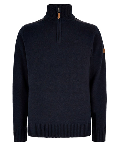 Doherty Zip Neck Sweater - Navy