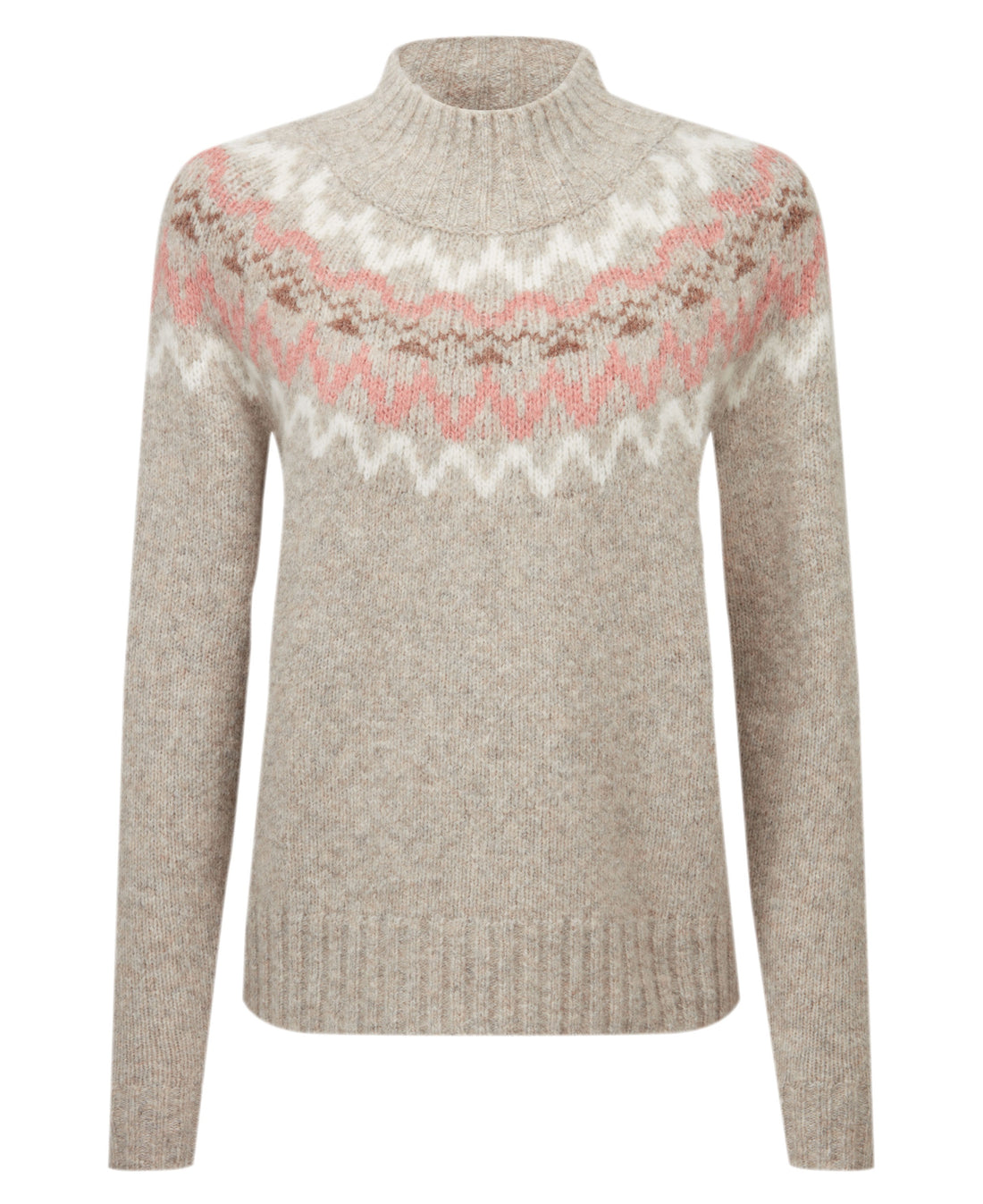 Evie Fairisle Jumper - Cobblestone