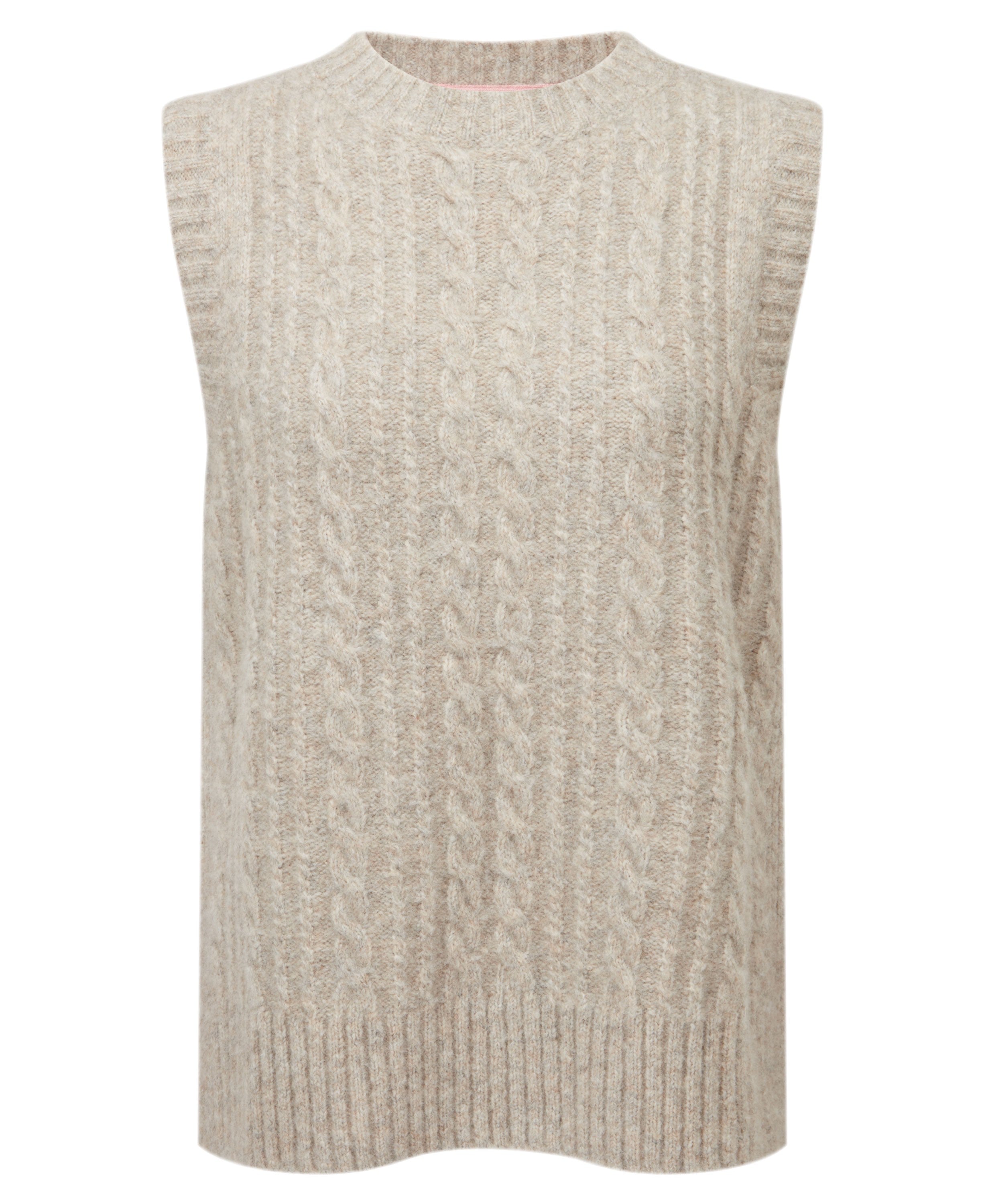 Evie Sleeveless Jumper - Cobblestone