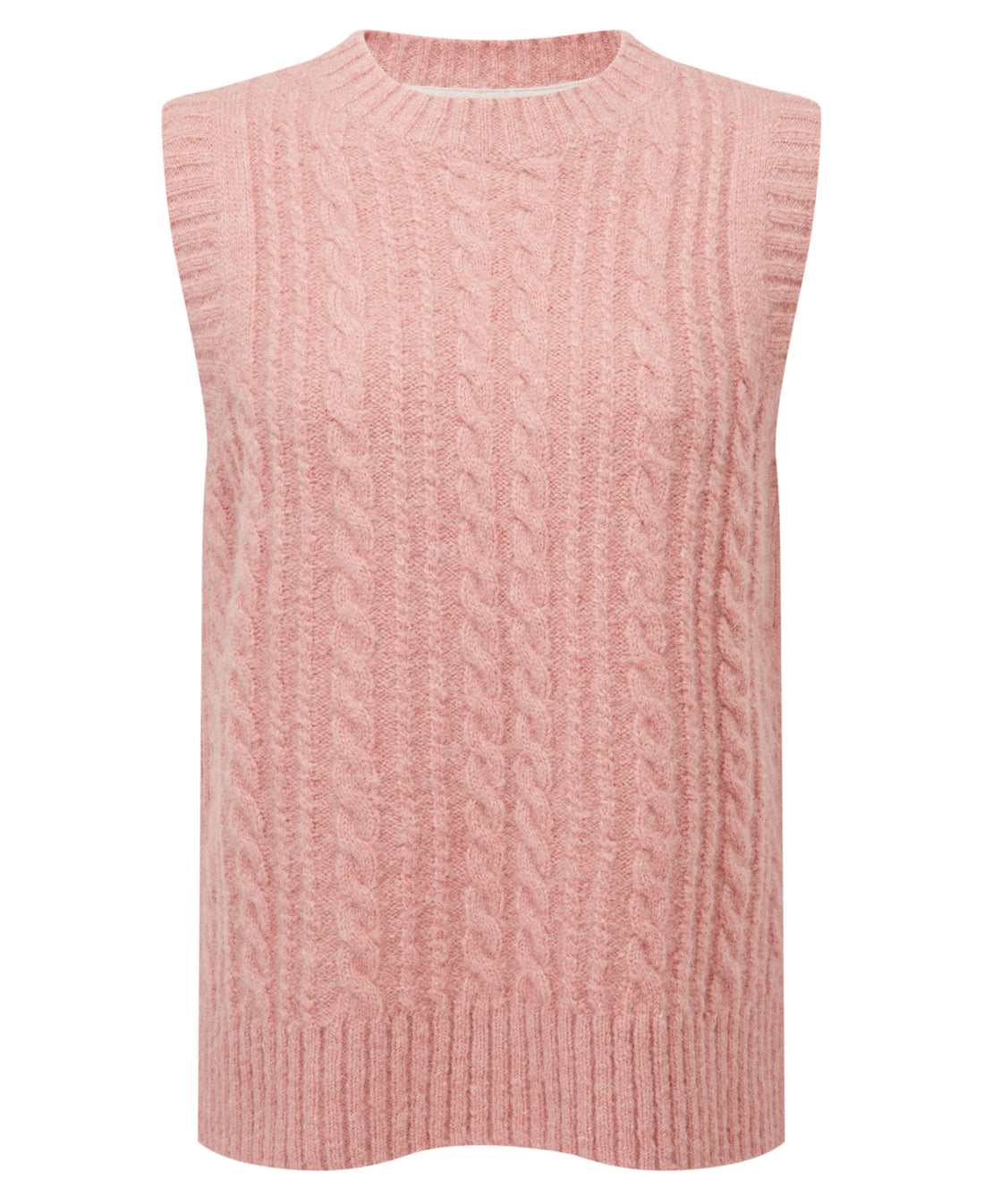 Evie Sleeveless Jumper - Dusky Pink
