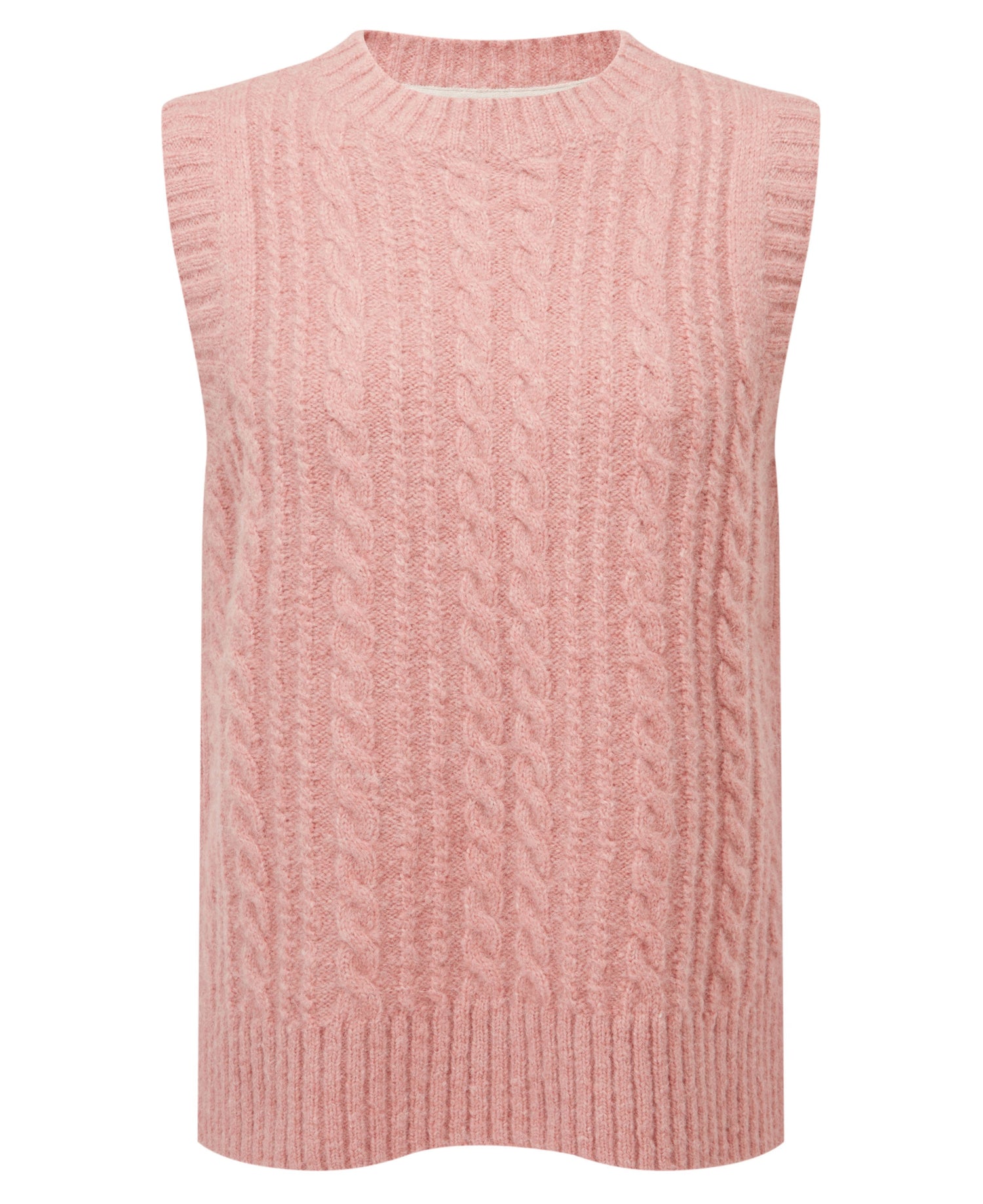 Evie Sleeveless Jumper - Dusky Pink