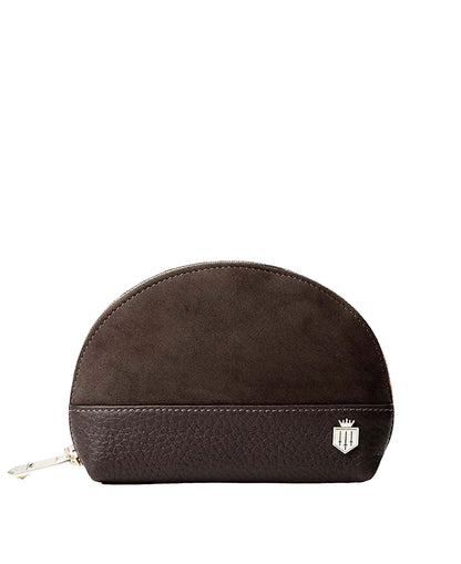 Chiltern Coin Purse - Chocolate Suede