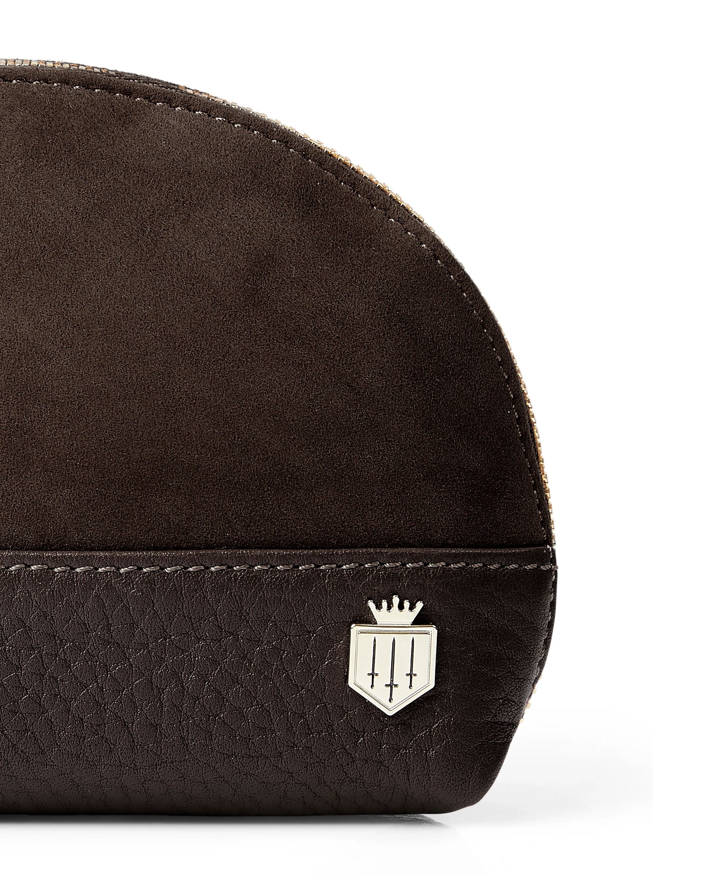 Chiltern Coin Purse - Chocolate Suede