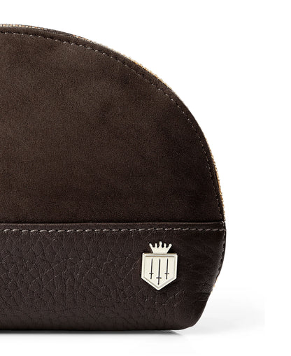 Chiltern Coin Purse - Chocolate Suede