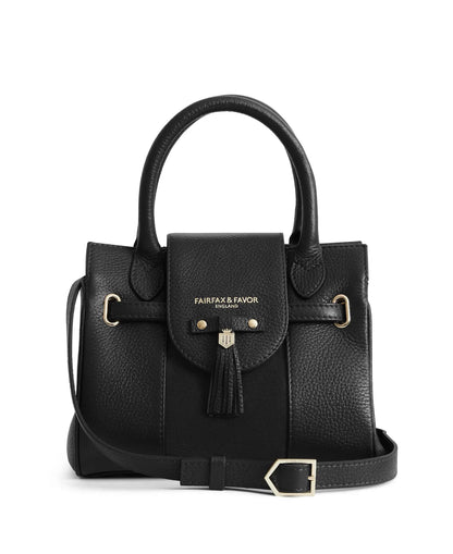 Mini Windsor Handbag - Black Leather