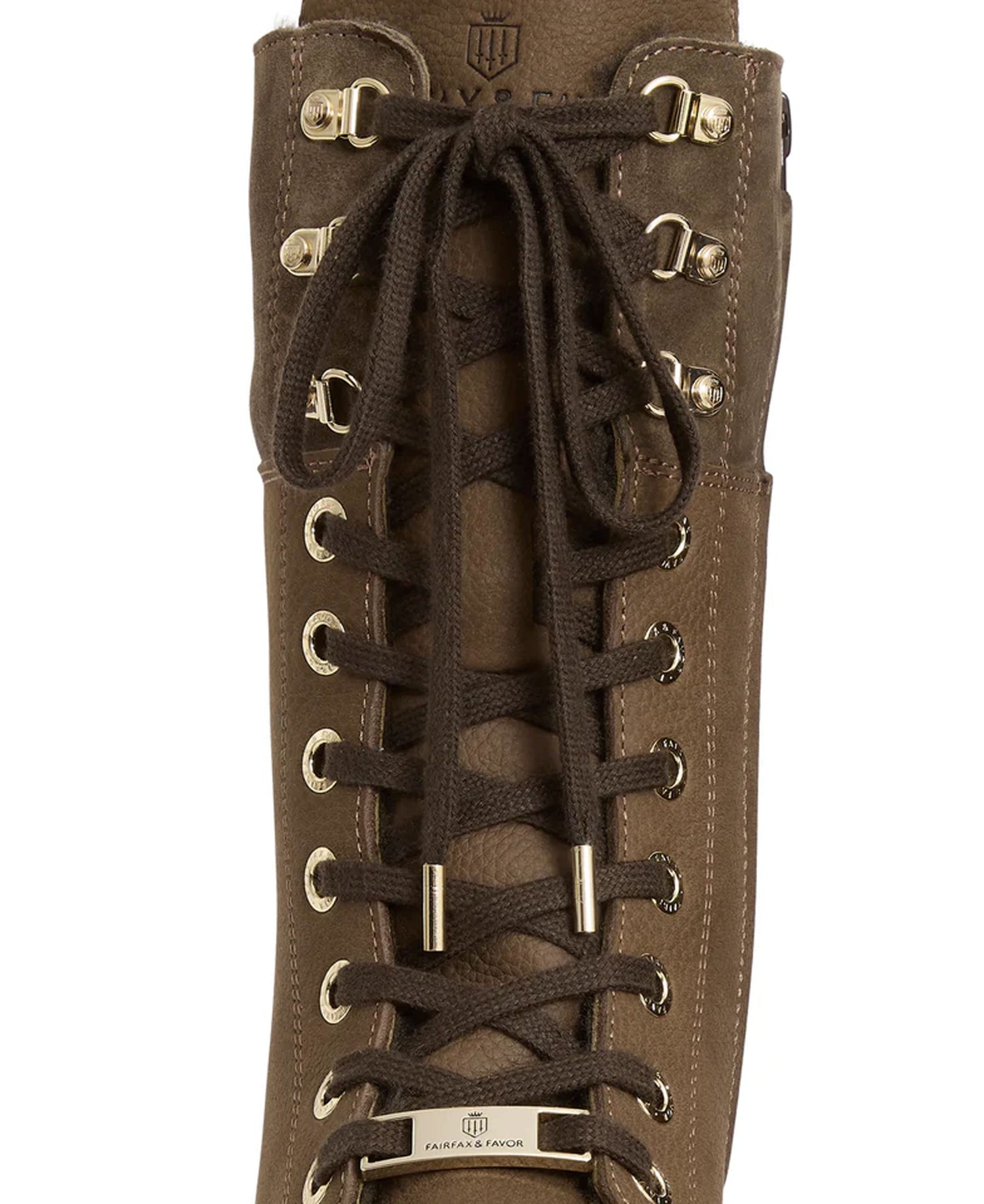 Shearling Anglesey Combat Boot - Fog Nubuck