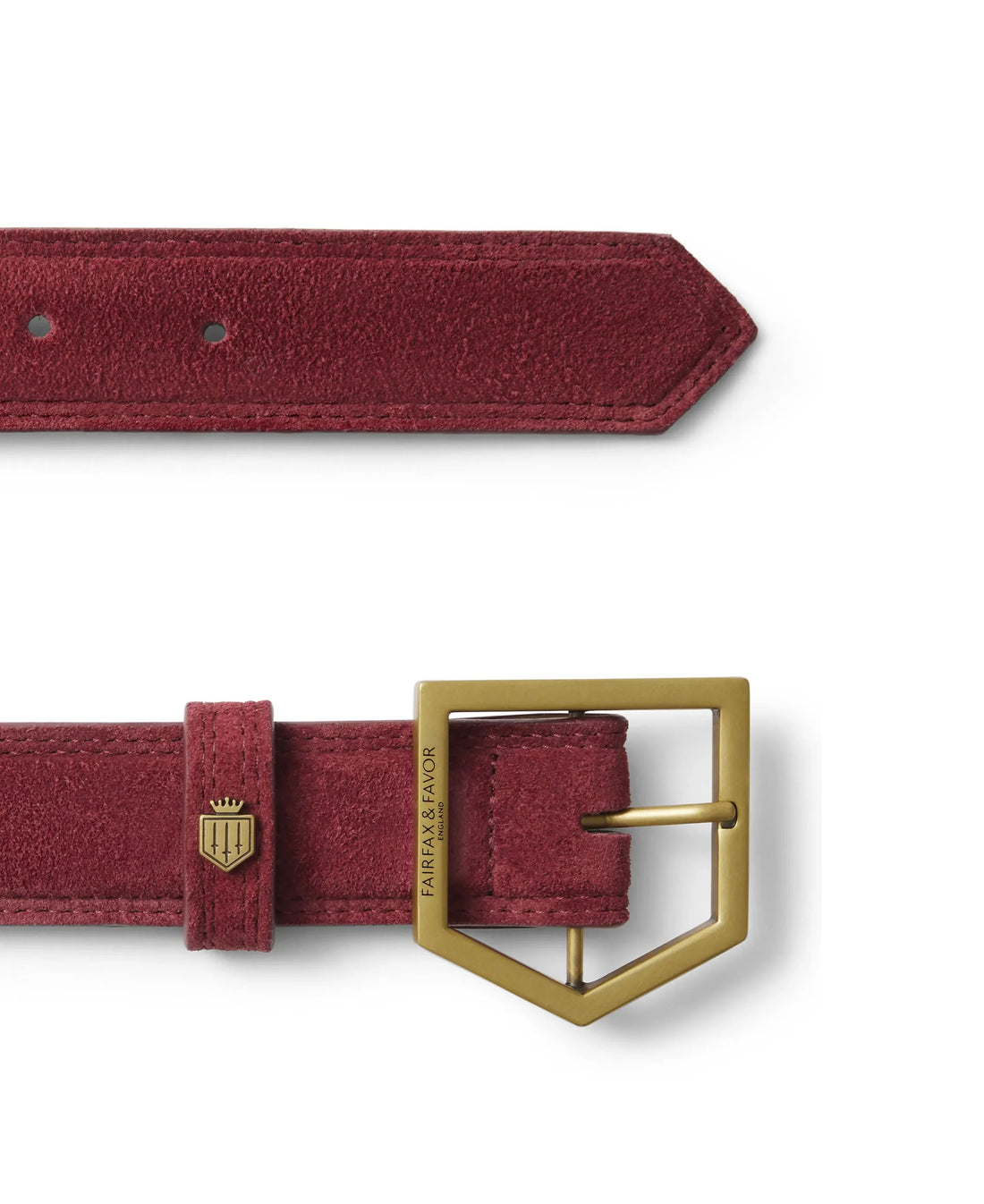 Felbrigg Belt - Ruby Suede