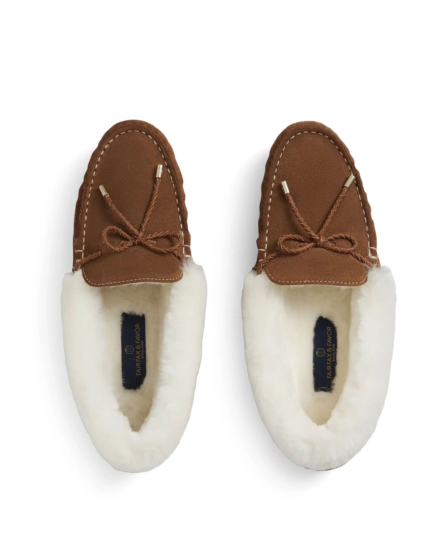 Henley Shearling Lined Slippers - Tan Suede