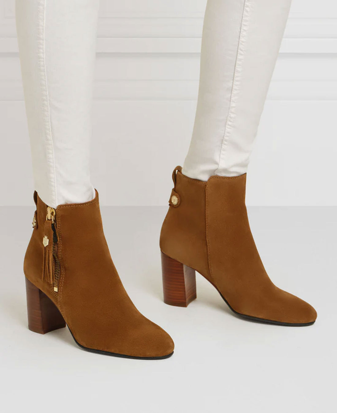 Oakham Heeled Ankle Boot - Tan