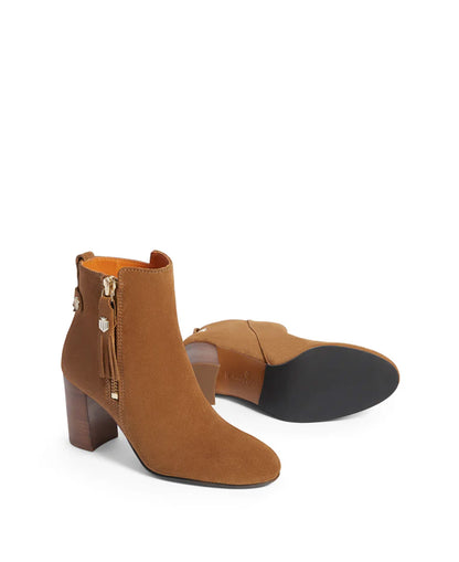 Oakham Heeled Ankle Boot - Tan