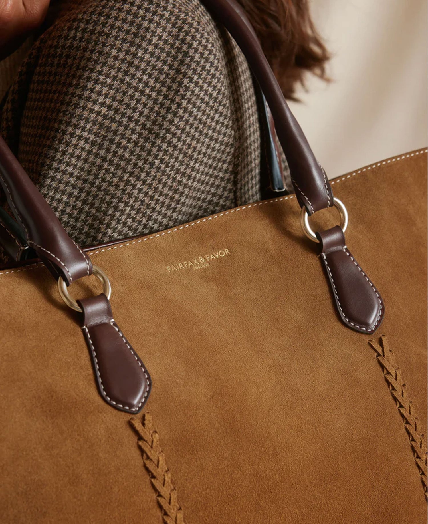 Seville Tote Tan - Tan Suede