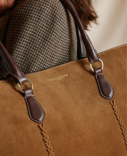 Seville Tote Tan - Tan Suede