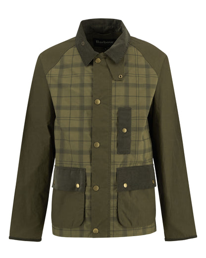 Festival Modified Bedale Jacket - Dusky Green Tartan