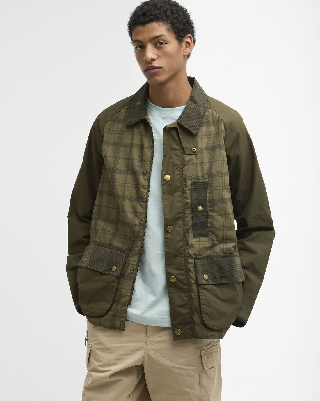 Festival Modified Bedale Jacket - Dusky Green Tartan