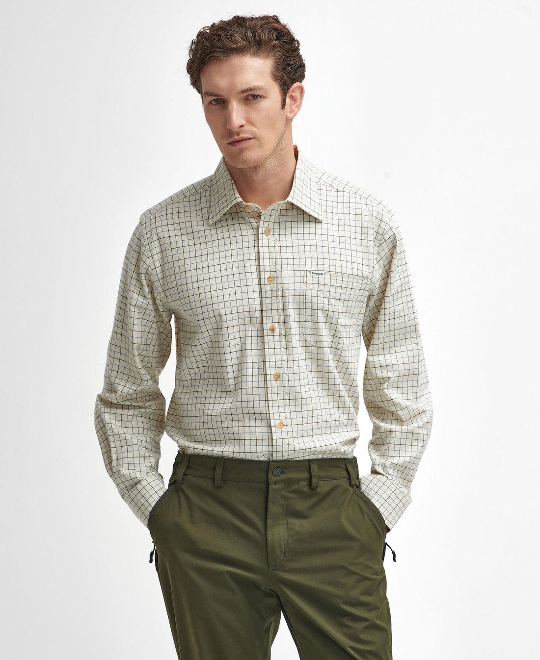 Field Tattersall Regular Shirt - Blue