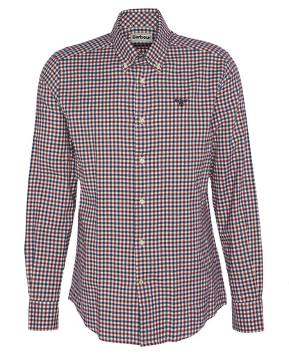 Finkle Tailored Gingham Shirt - Merlot