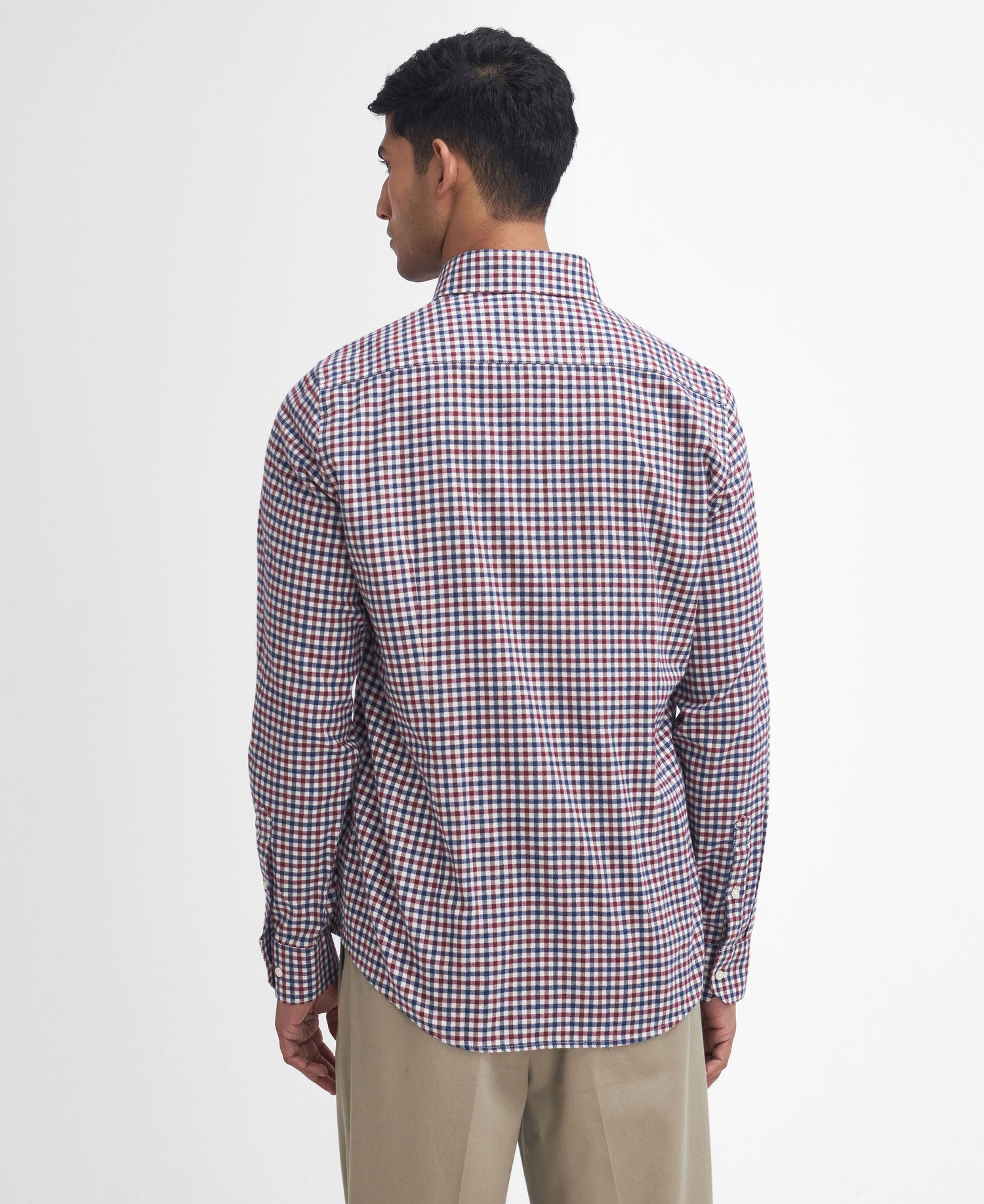 Finkle Tailored Gingham Shirt - Merlot