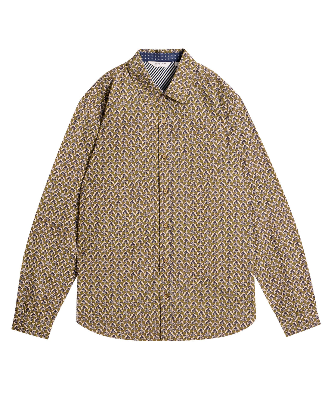 Finsbury Fan Geo Print Shirt - Green Print