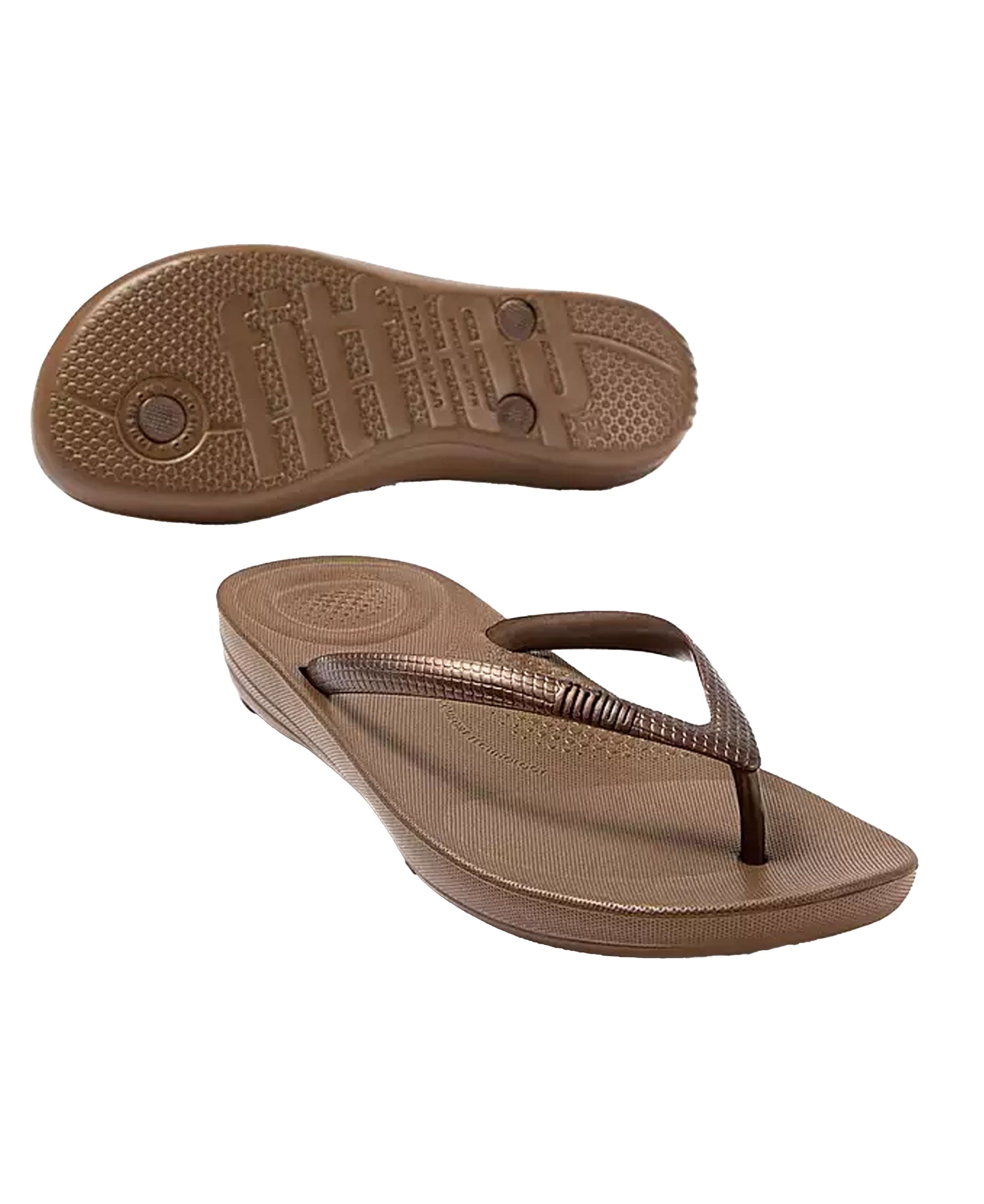 Iqushion Ergonomic Flip-Flops - Bronze