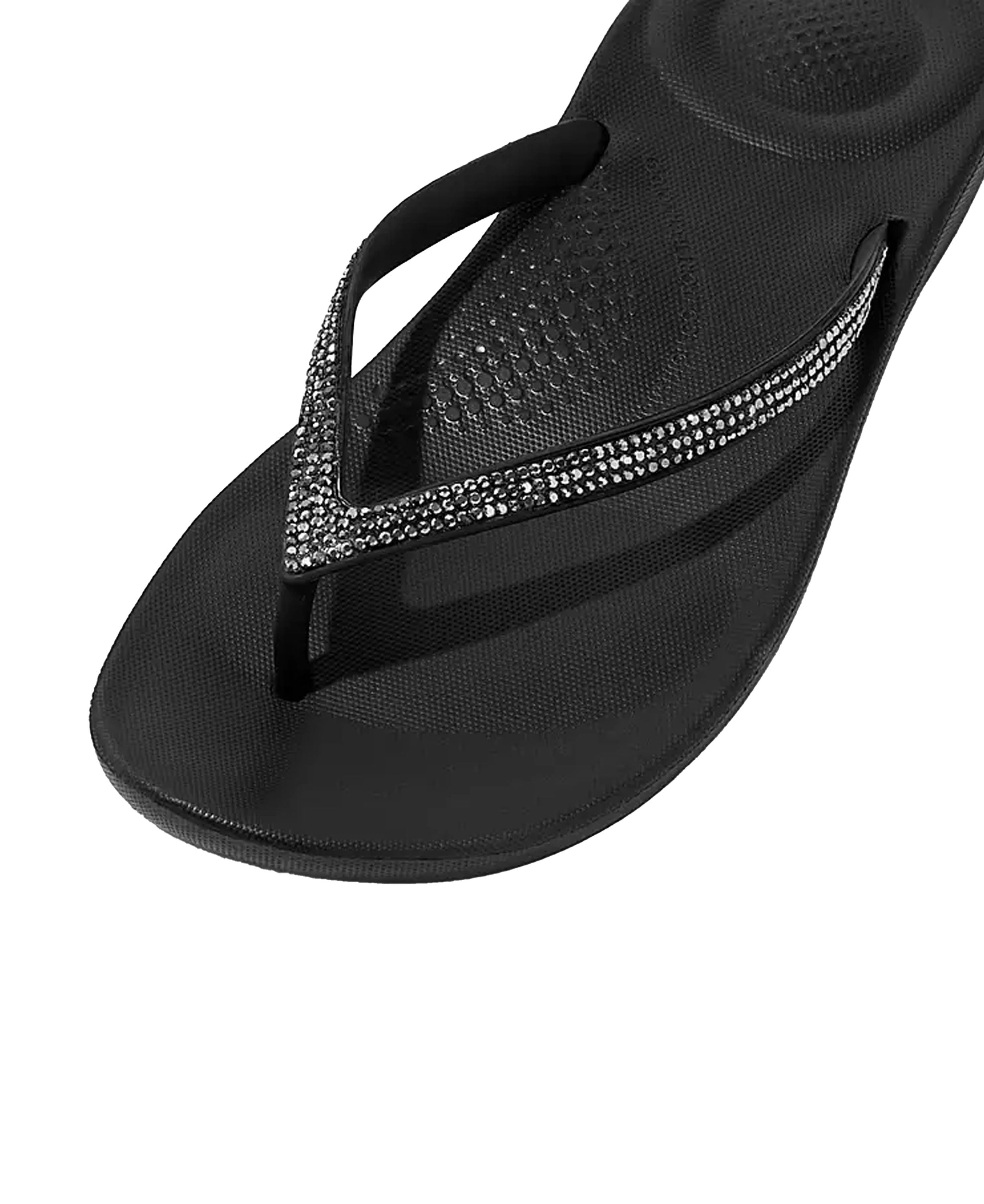 Iqushion Sparkle Flip-Flops - Black