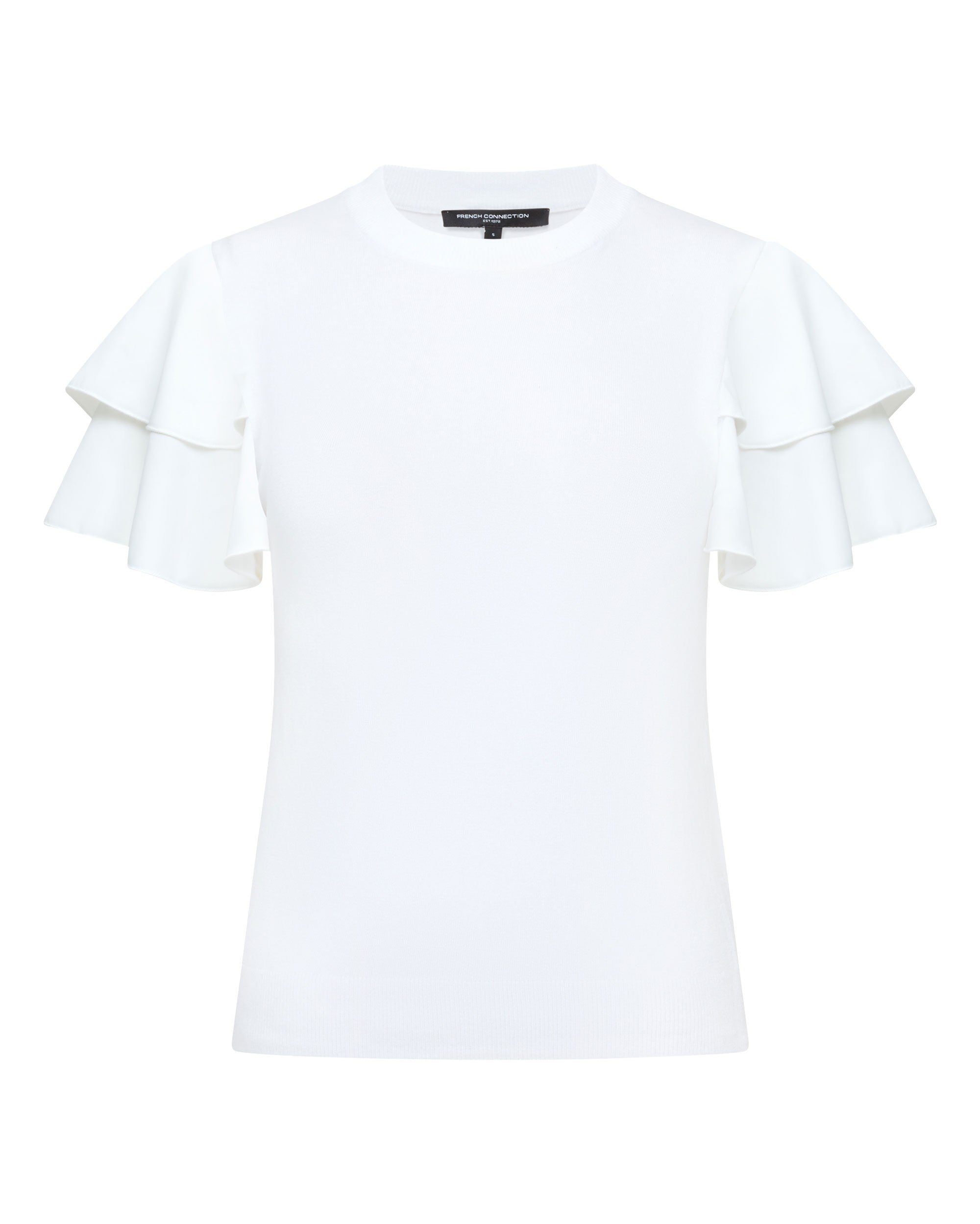 Aylaa Krista Mix Sleeve Top - Linen White