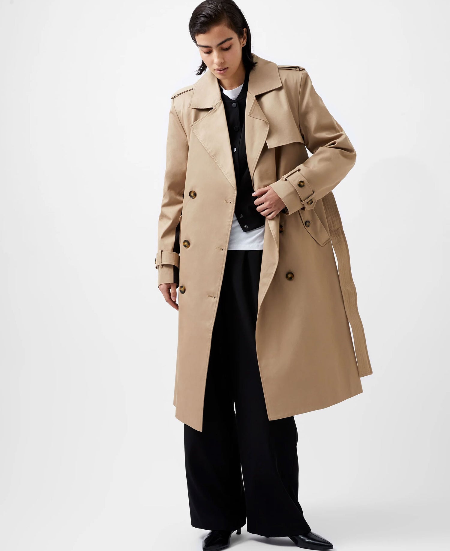 Coco Twill Trench Coat - Autumn Camel