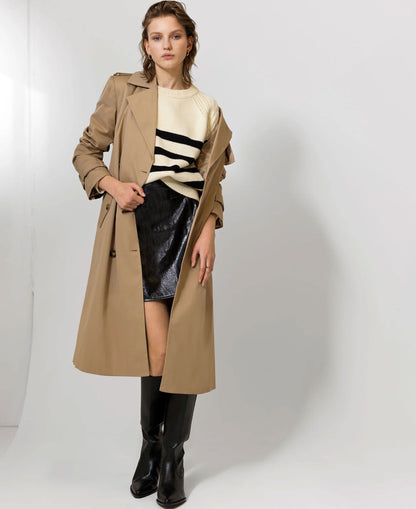 Coco Twill Trench Coat - Autumn Camel