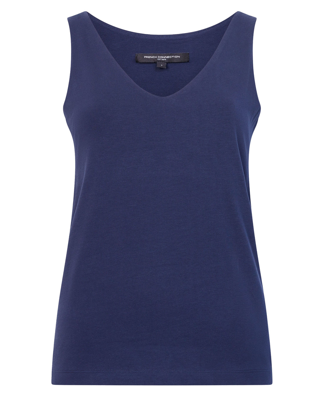 Cotton Organic Stretch Tank - Utility Blue