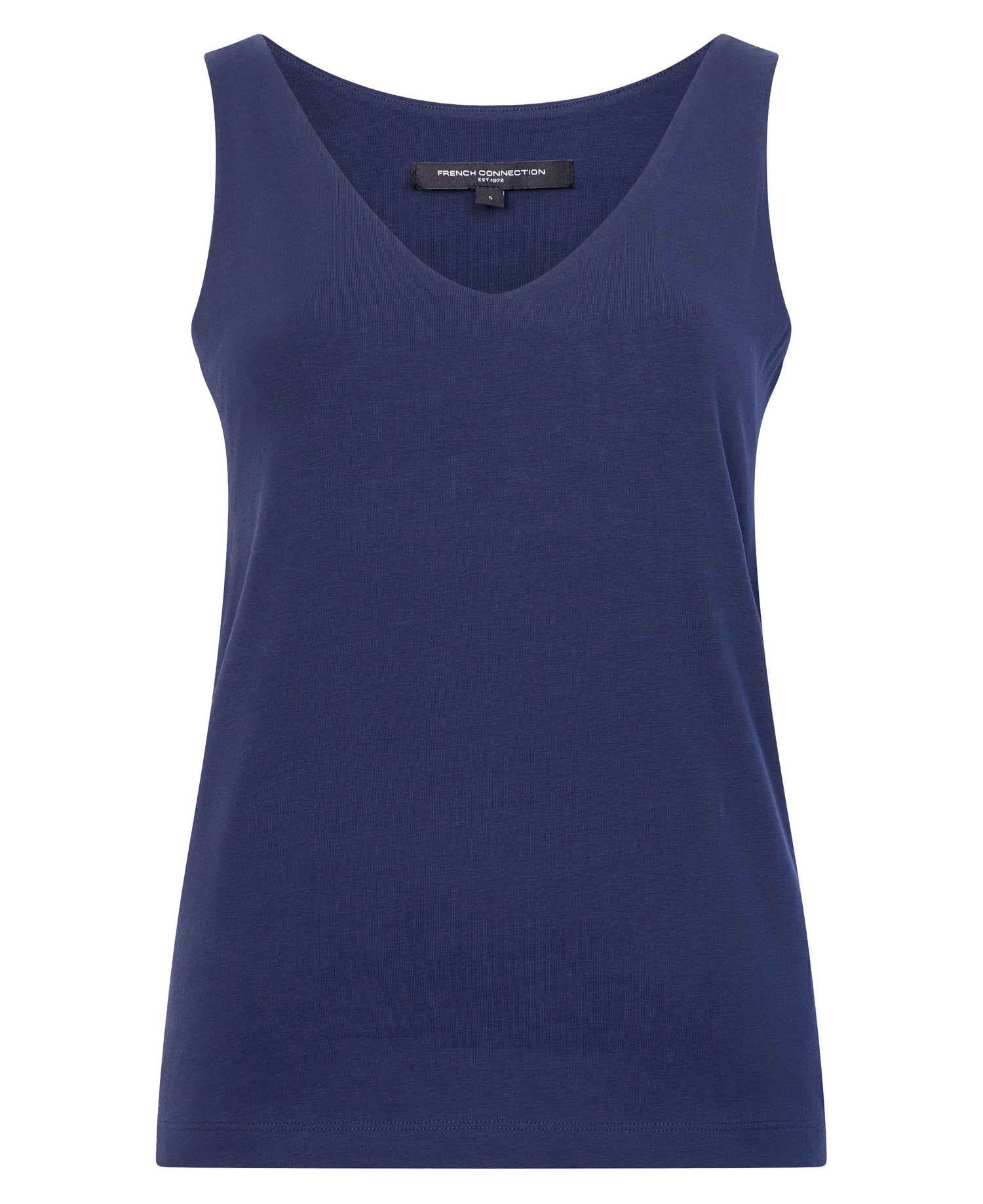 Cotton Organic Stretch Tank - Utility Blue