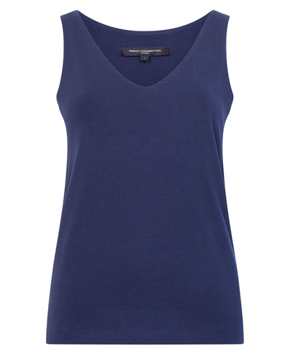 Cotton Organic Stretch Tank - Utility Blue