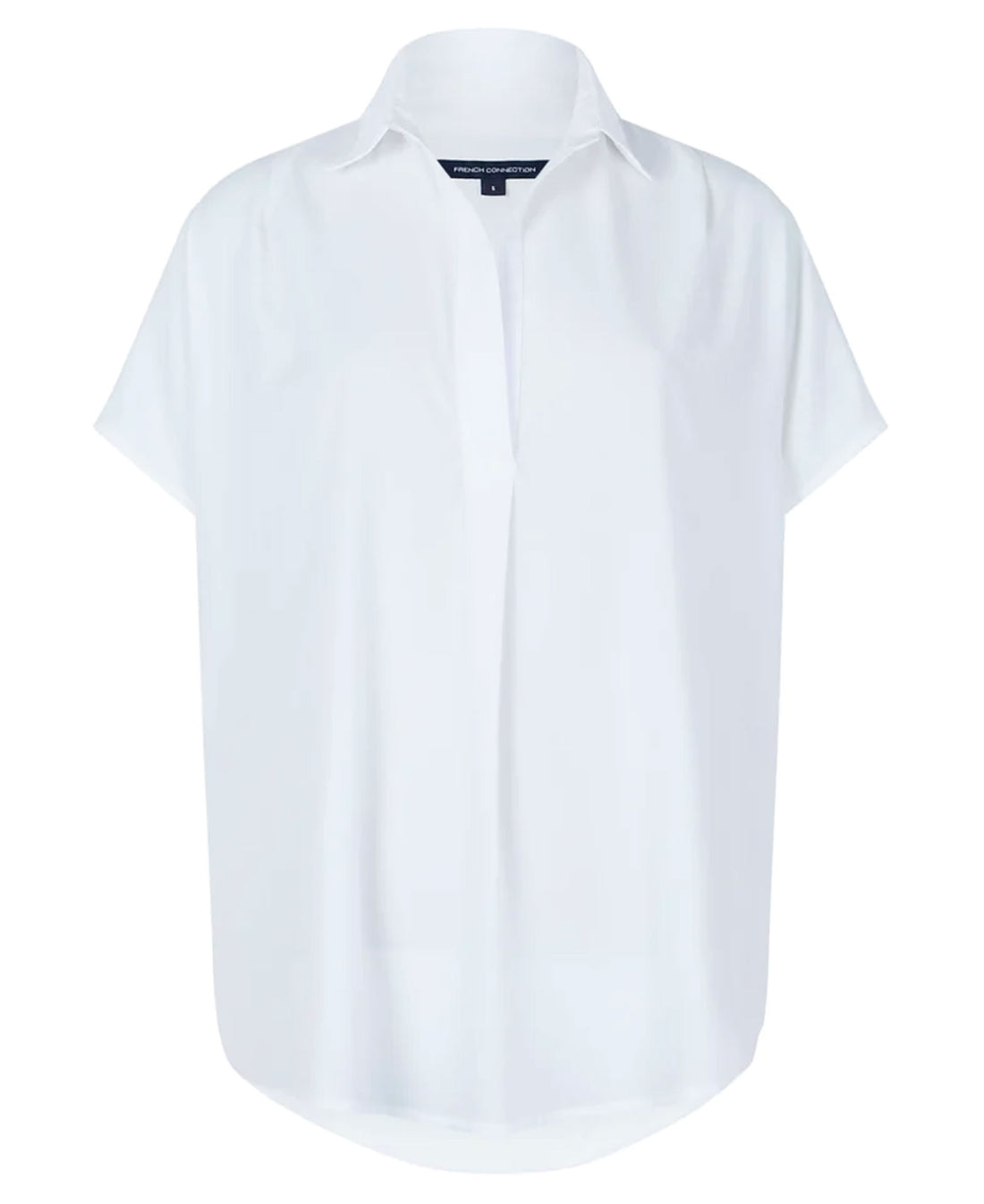 Crepe Light Recycled Popover Shirt - Winter White