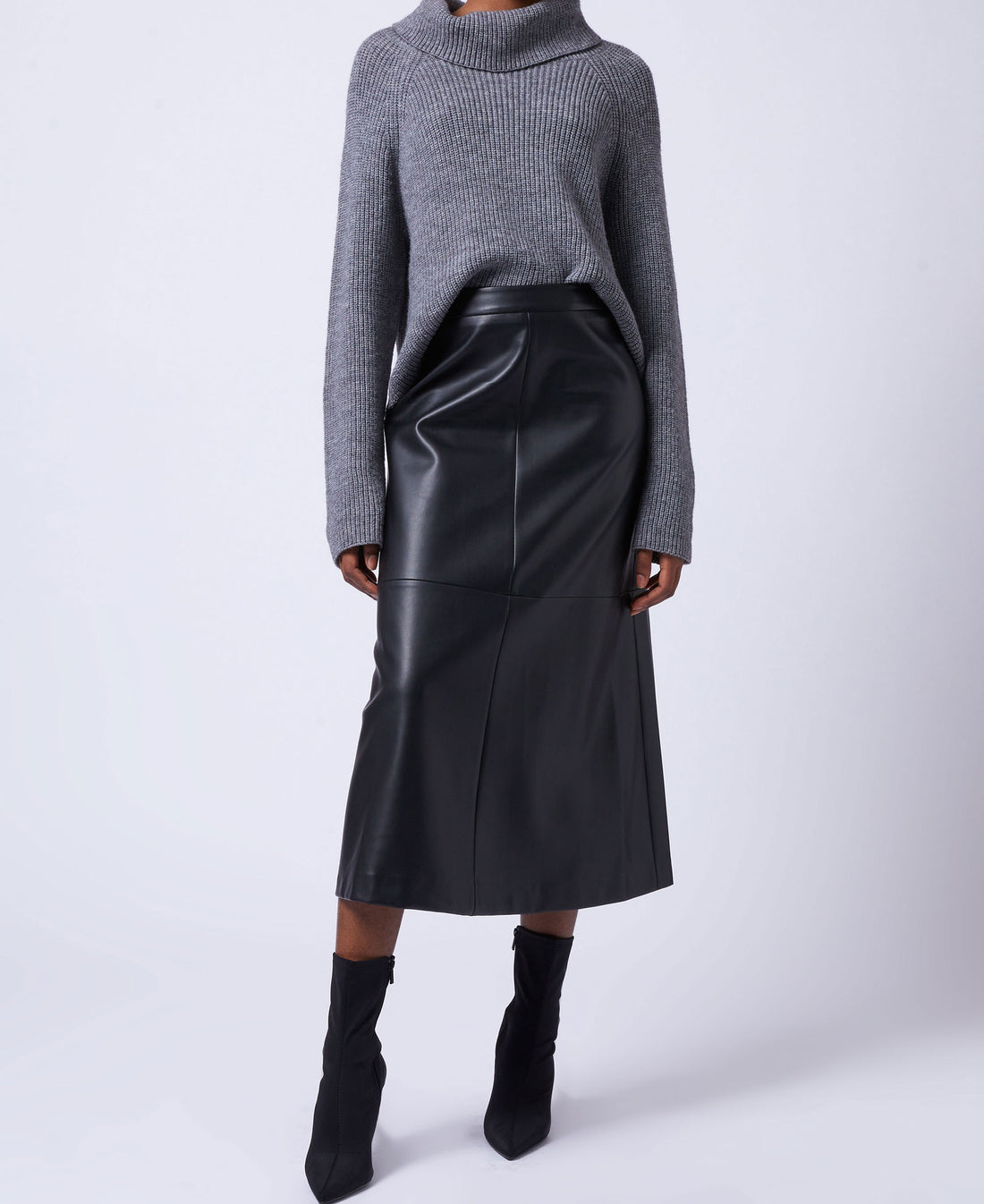 Crolenda Midi Skirt - Blackout