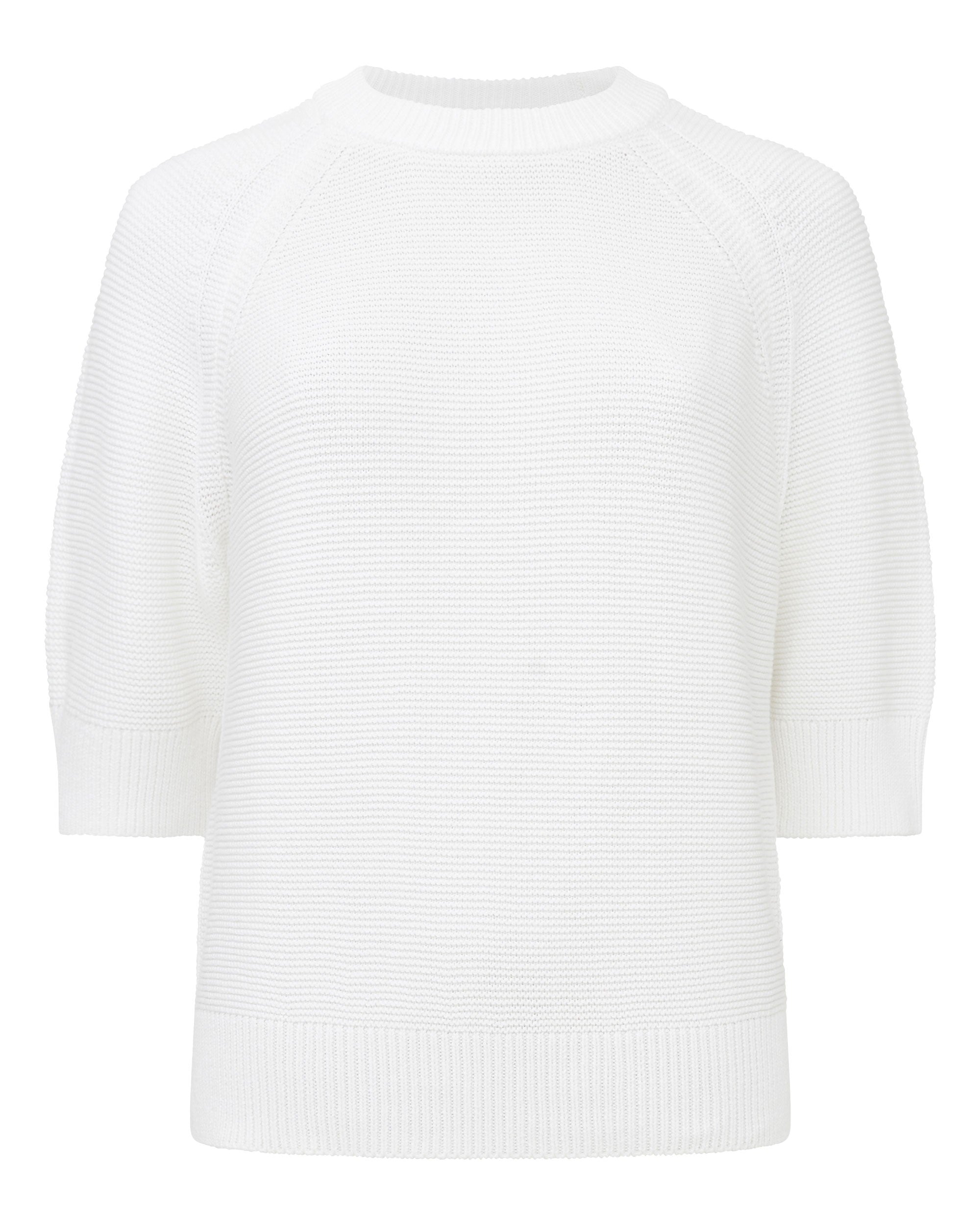 Lily Mozart Short Sleeve Jumper - Summer White