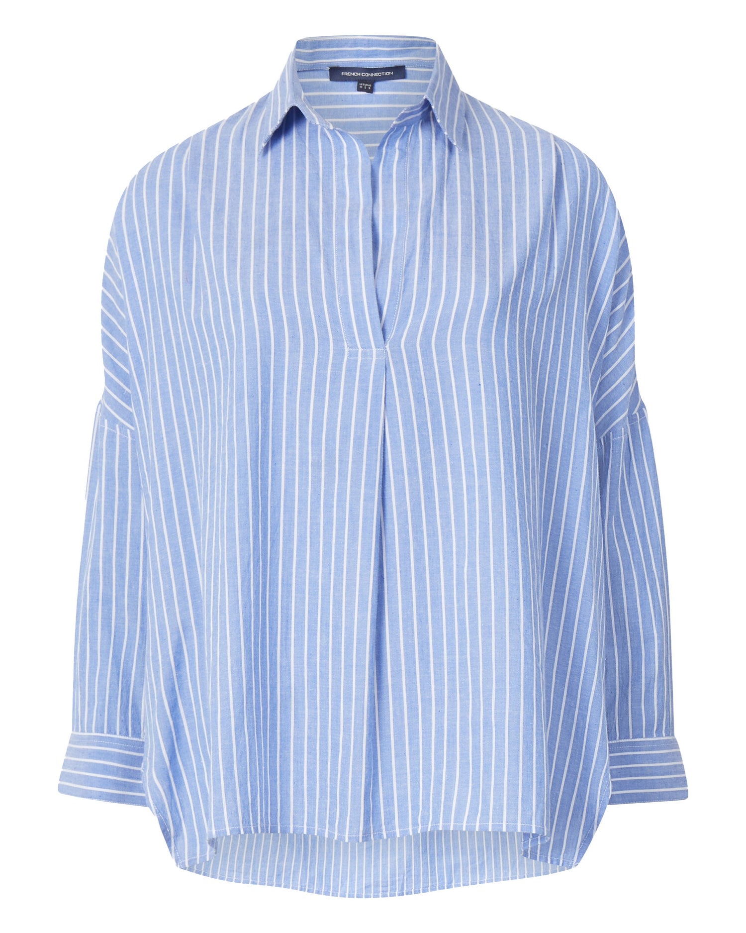Rhodes Wider Stripe Popover - Blue/White