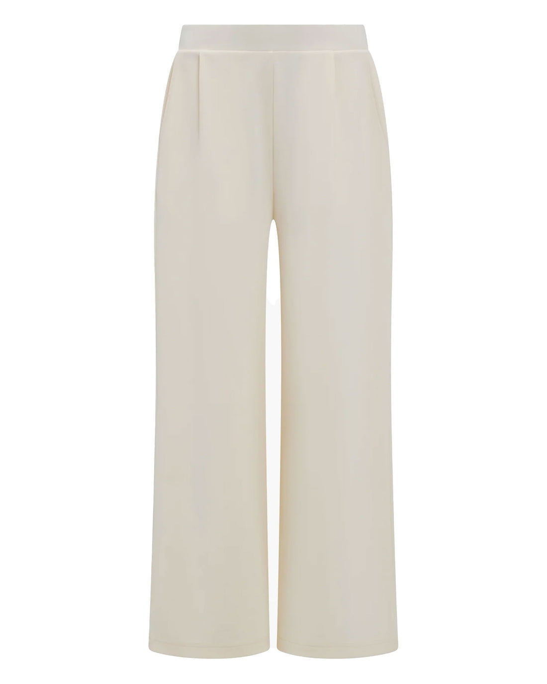 Wren Wide Leg Trouser - Porcelain Cream