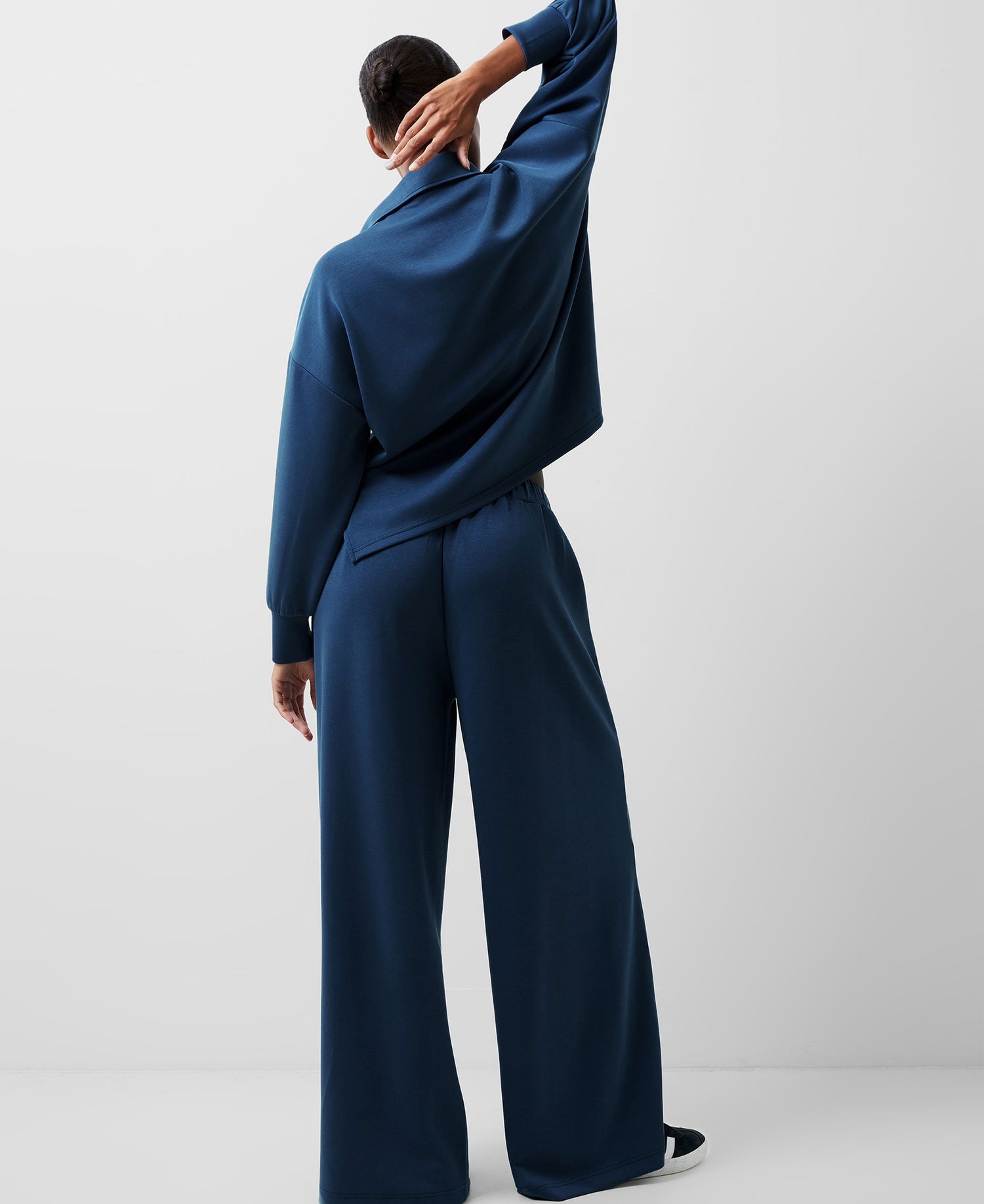 Wren Wide Leg Trouser - Midnight Blue