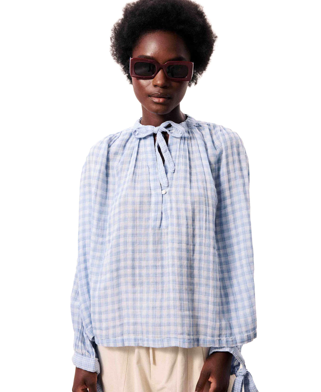 Havasia Blouse - Bleu Clair