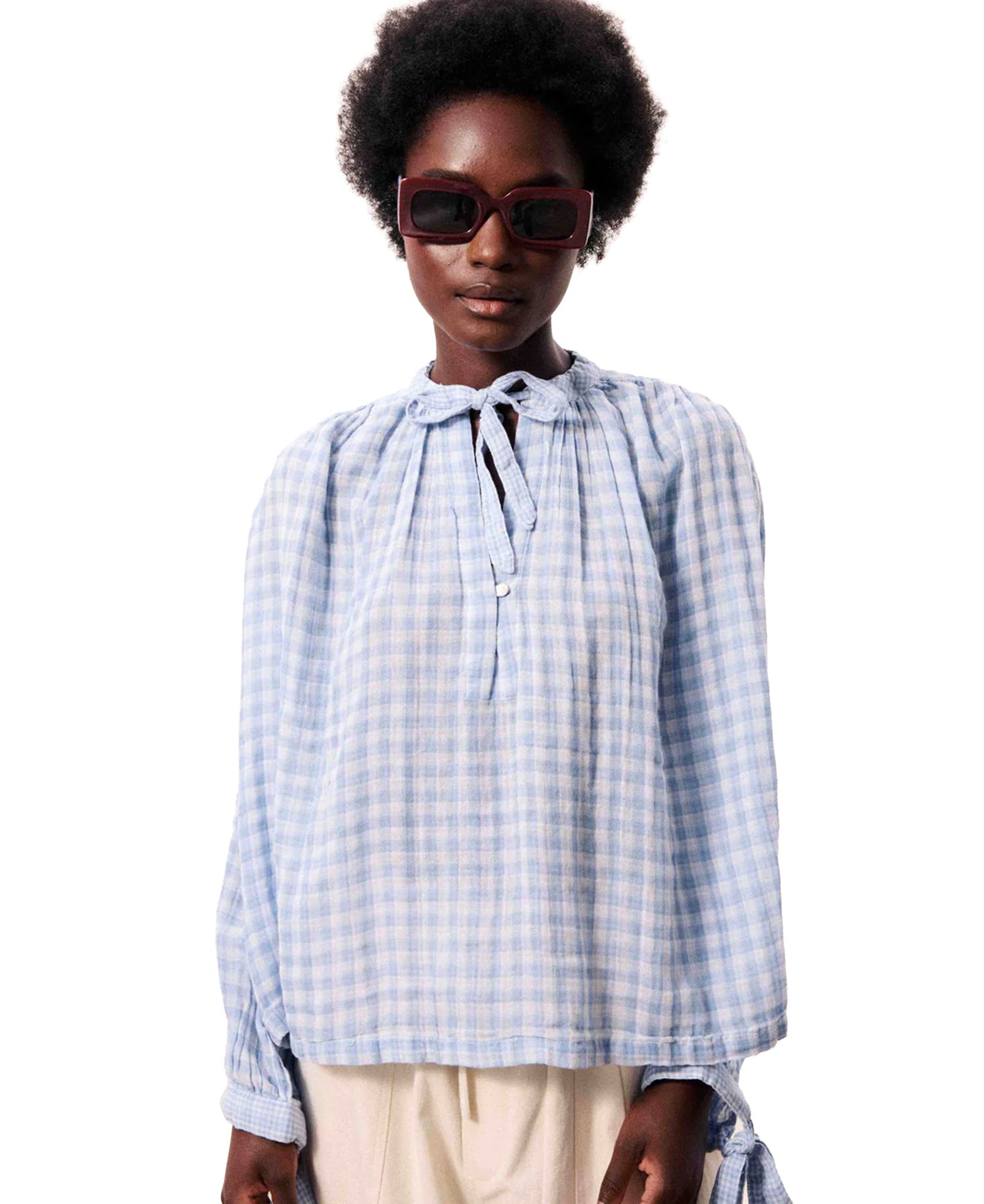 Havasia Blouse - Bleu Clair