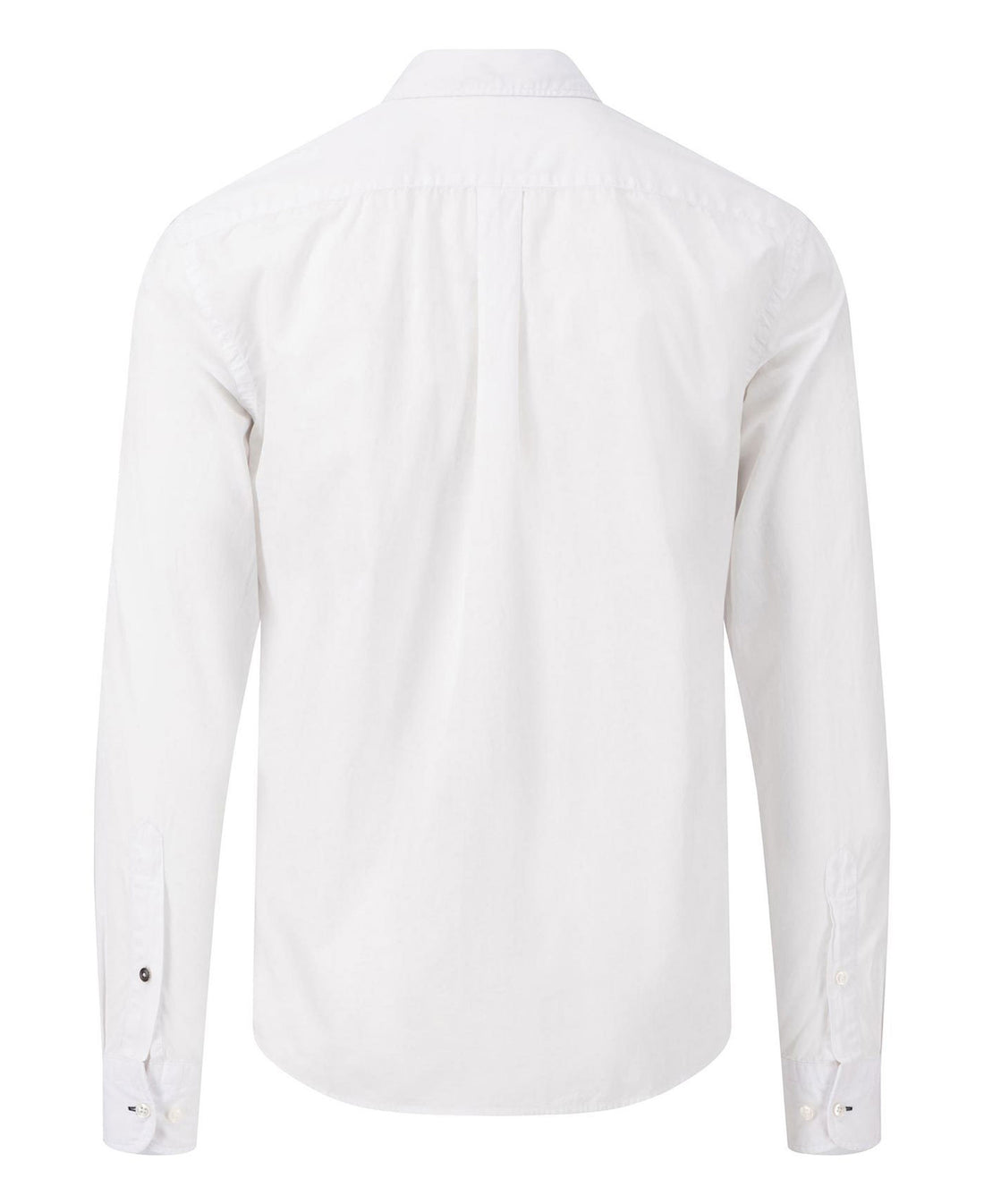 Garment Dyed Poplin Shirt - White