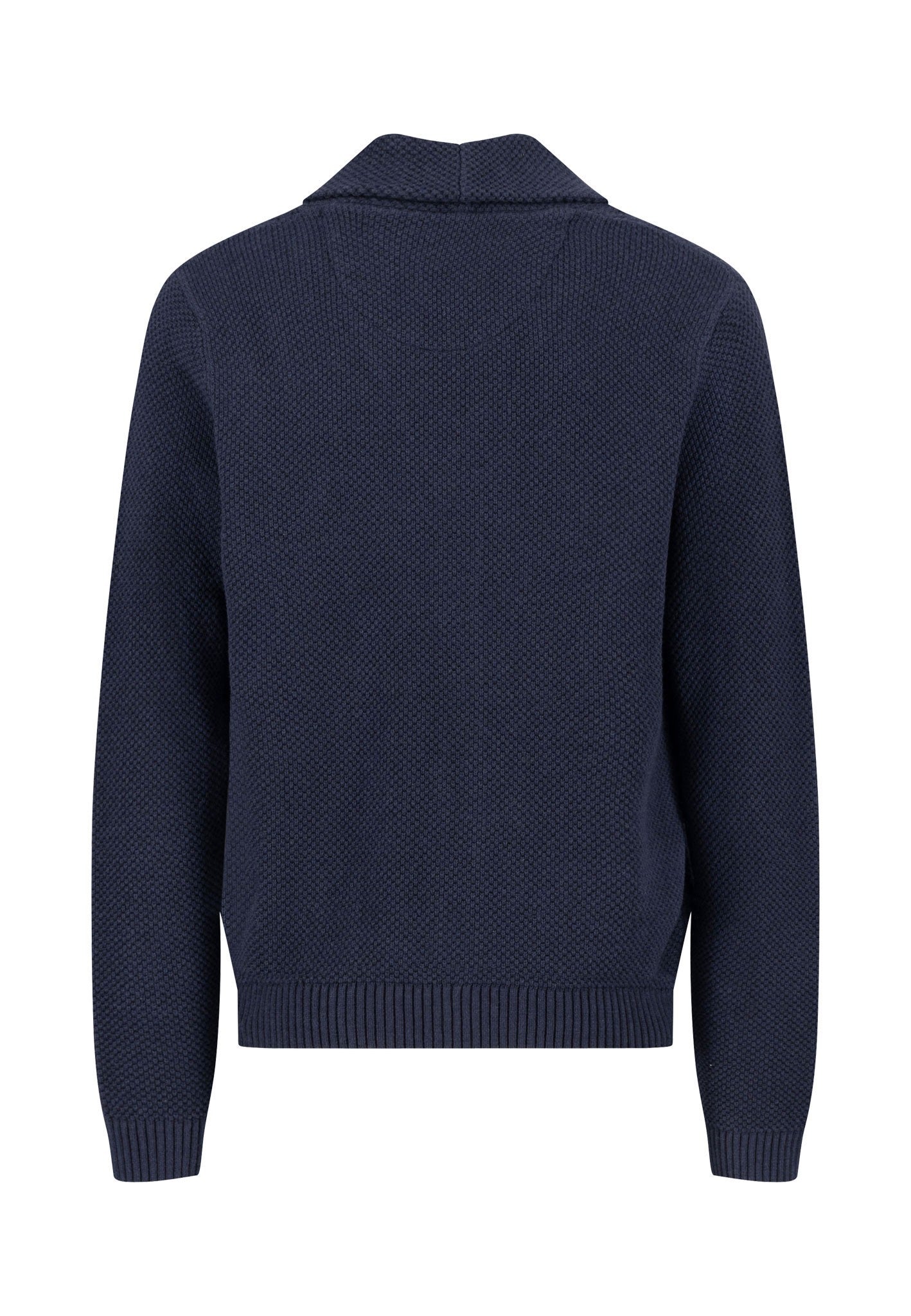 Buttoned Shawl Cardigan - Navy