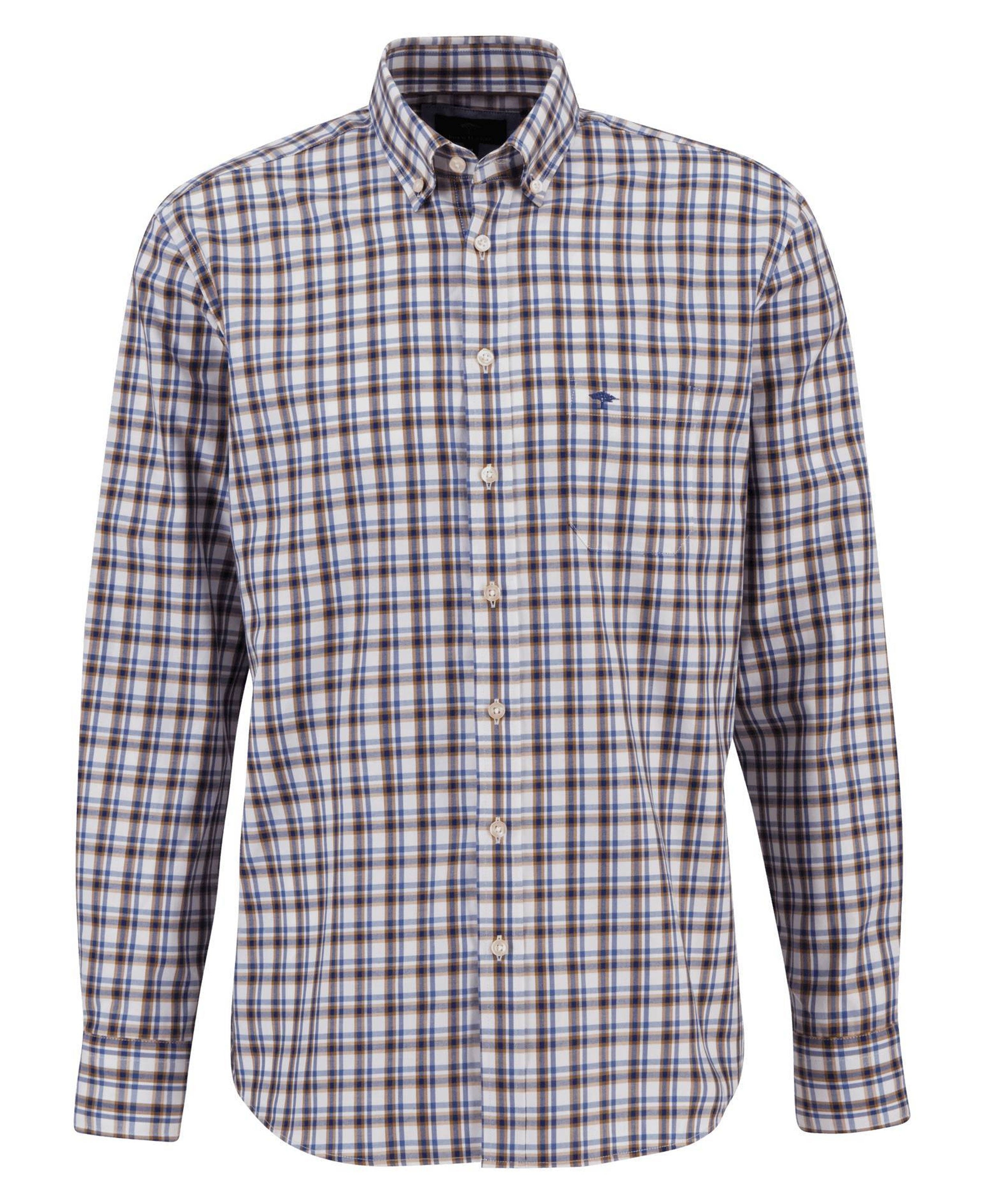 Camel Checks Shirt - Walnut Brown