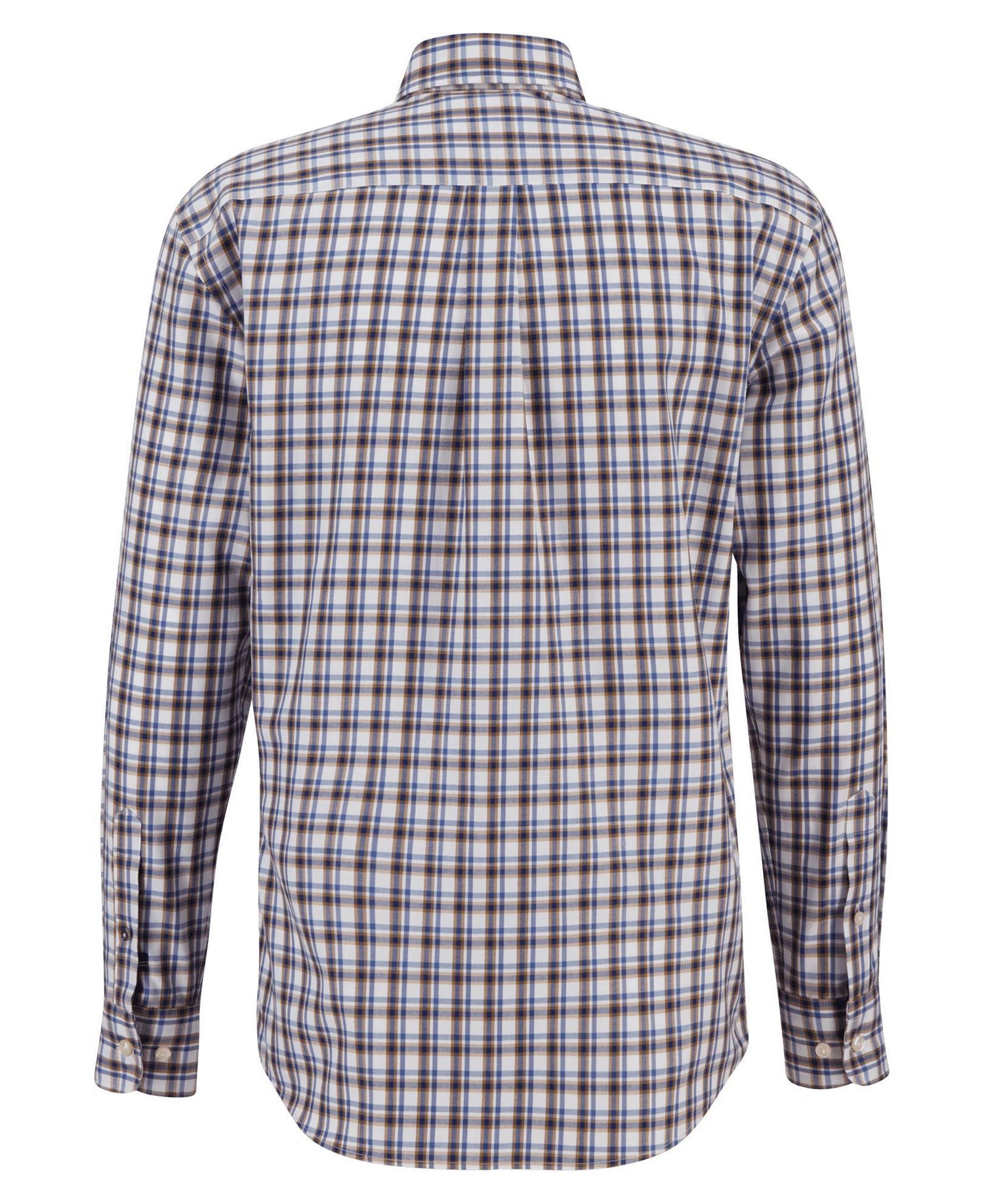 Camel Checks Shirt - Walnut Brown