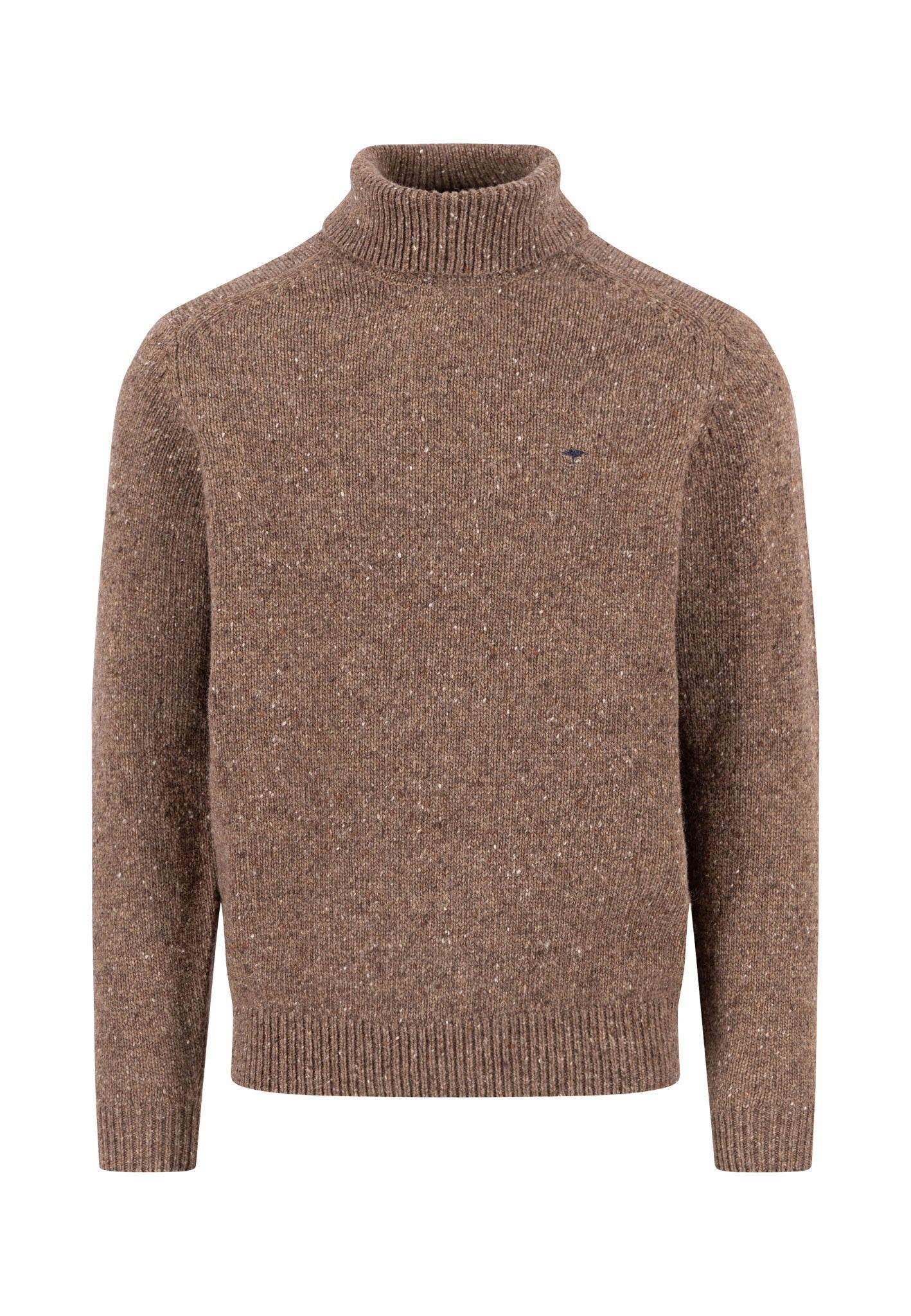 Donegal Rollneck Jumper - Dark Chocolate