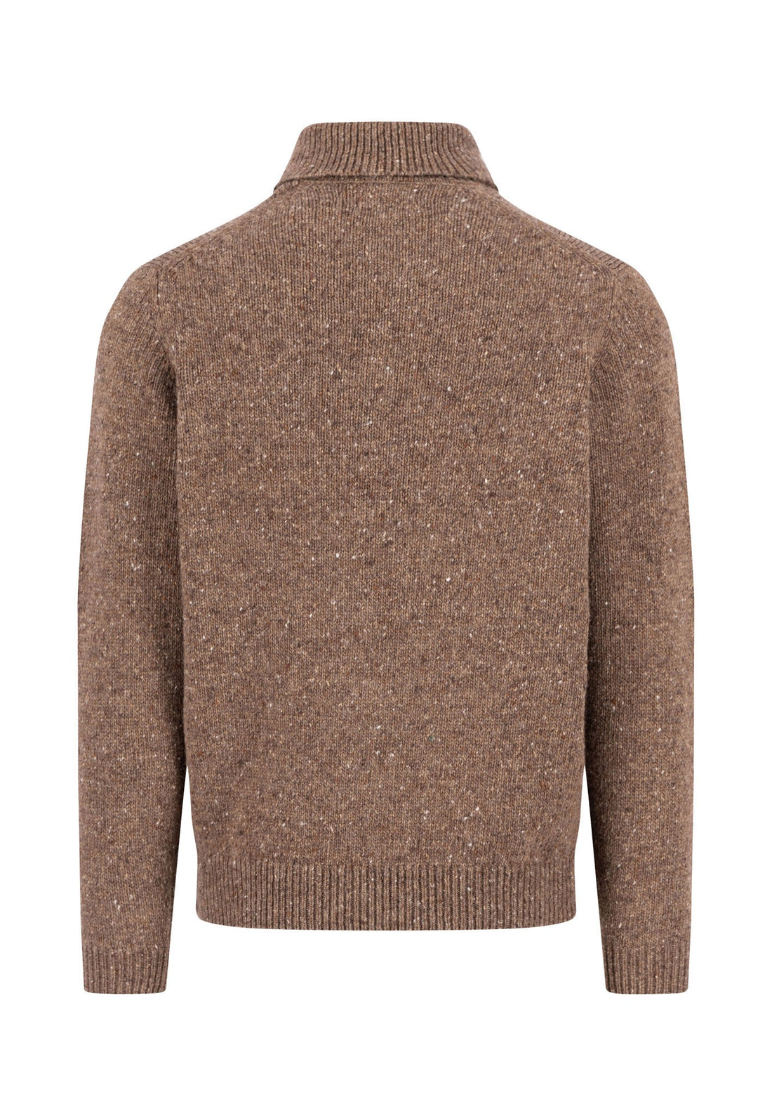 Donegal Rollneck Jumper - Dark Chocolate