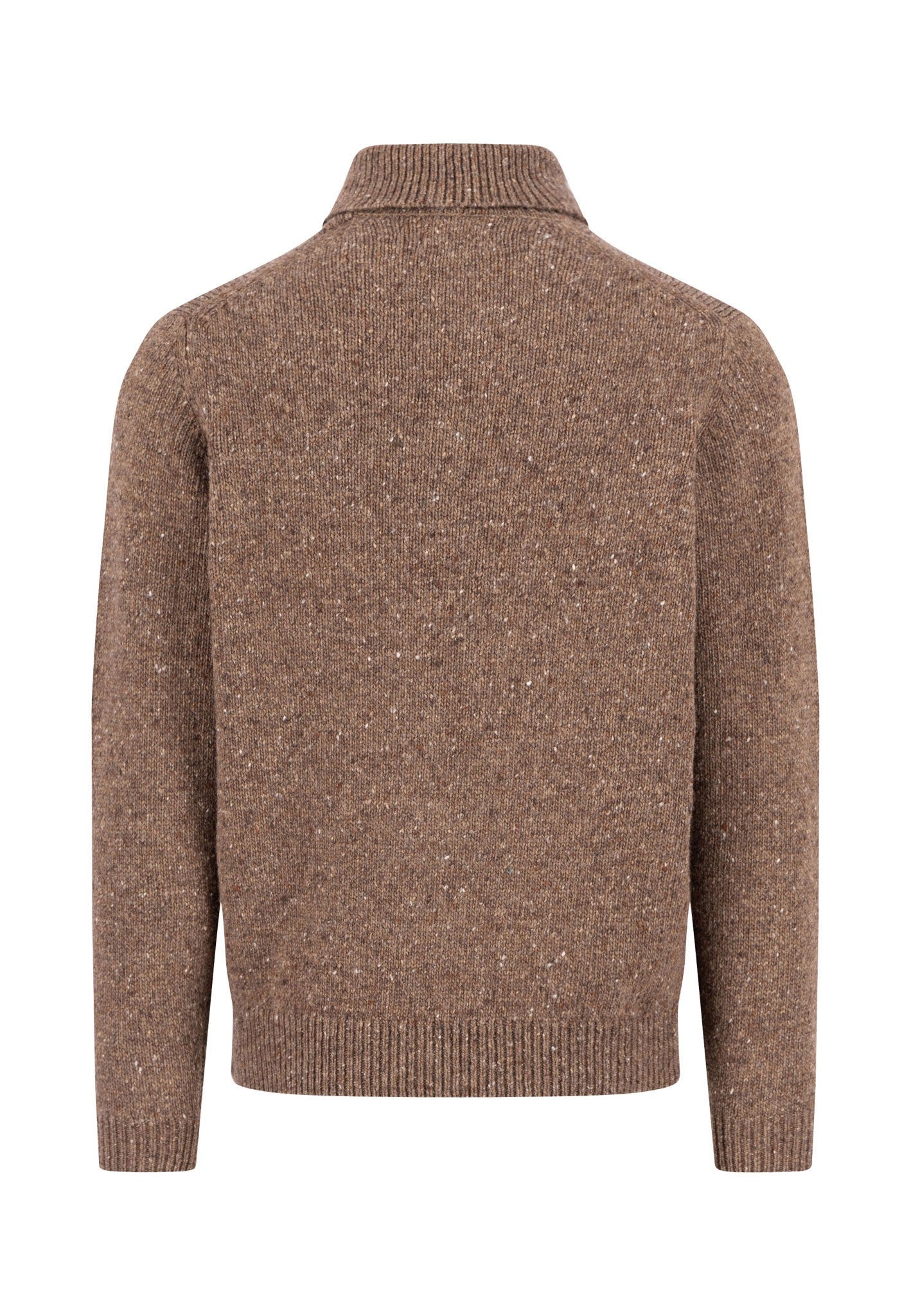 Donegal Rollneck Jumper - Dark Chocolate