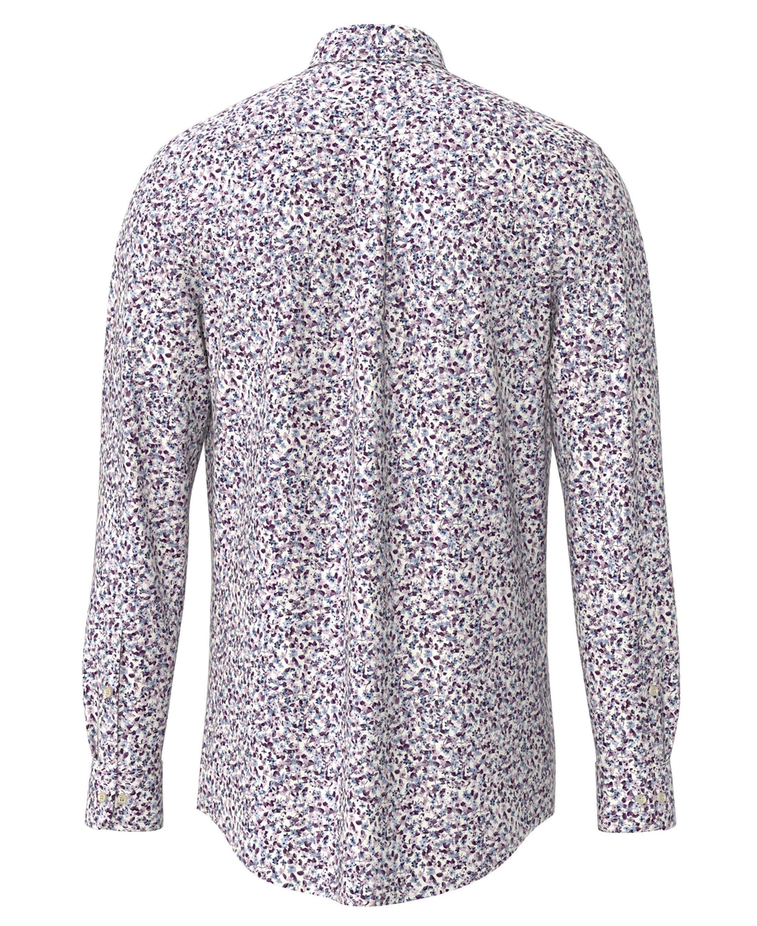 Flower Print Button down 1/1 - Aubergine