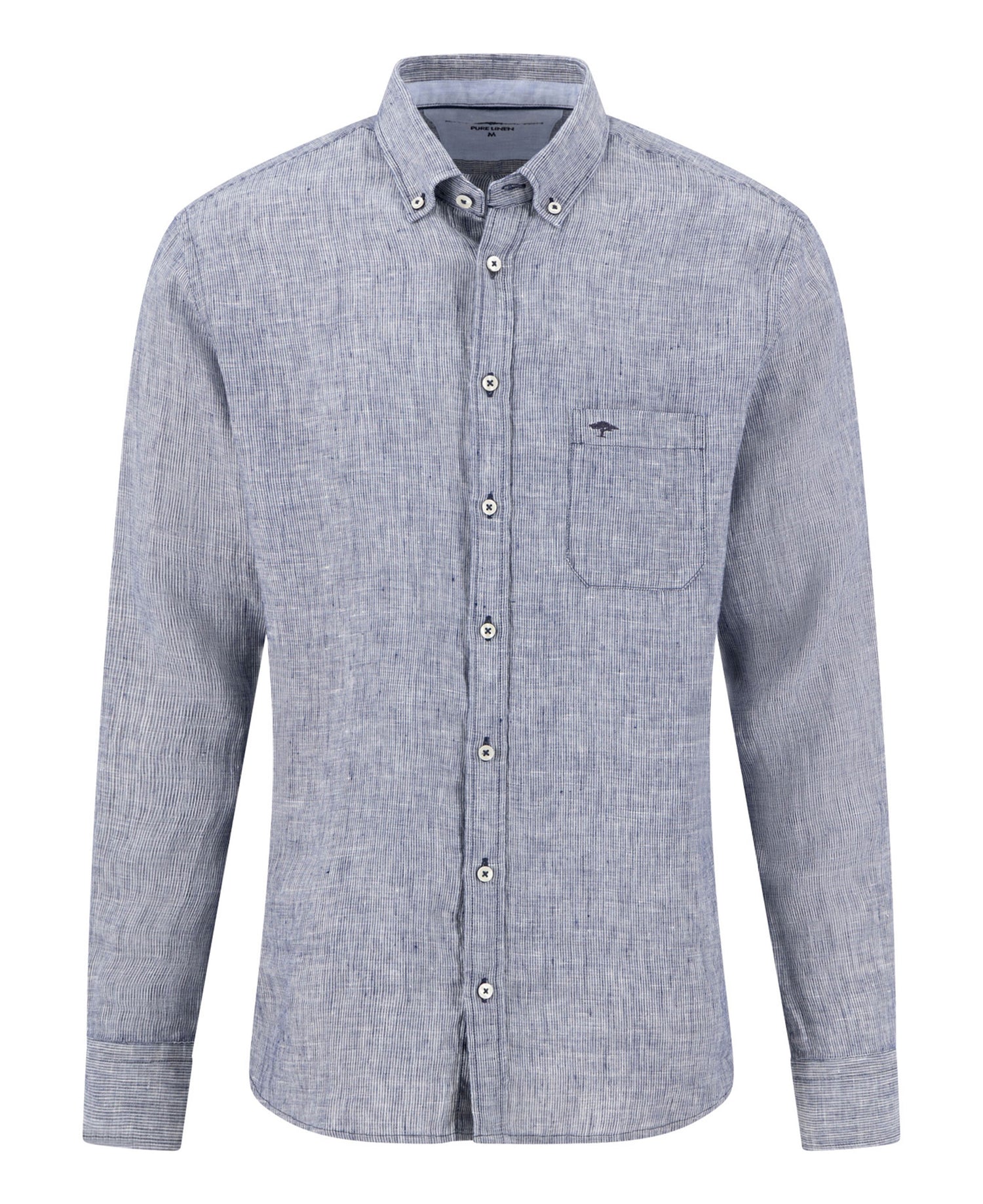 Linen Stripe Button down 1/1 - Navy