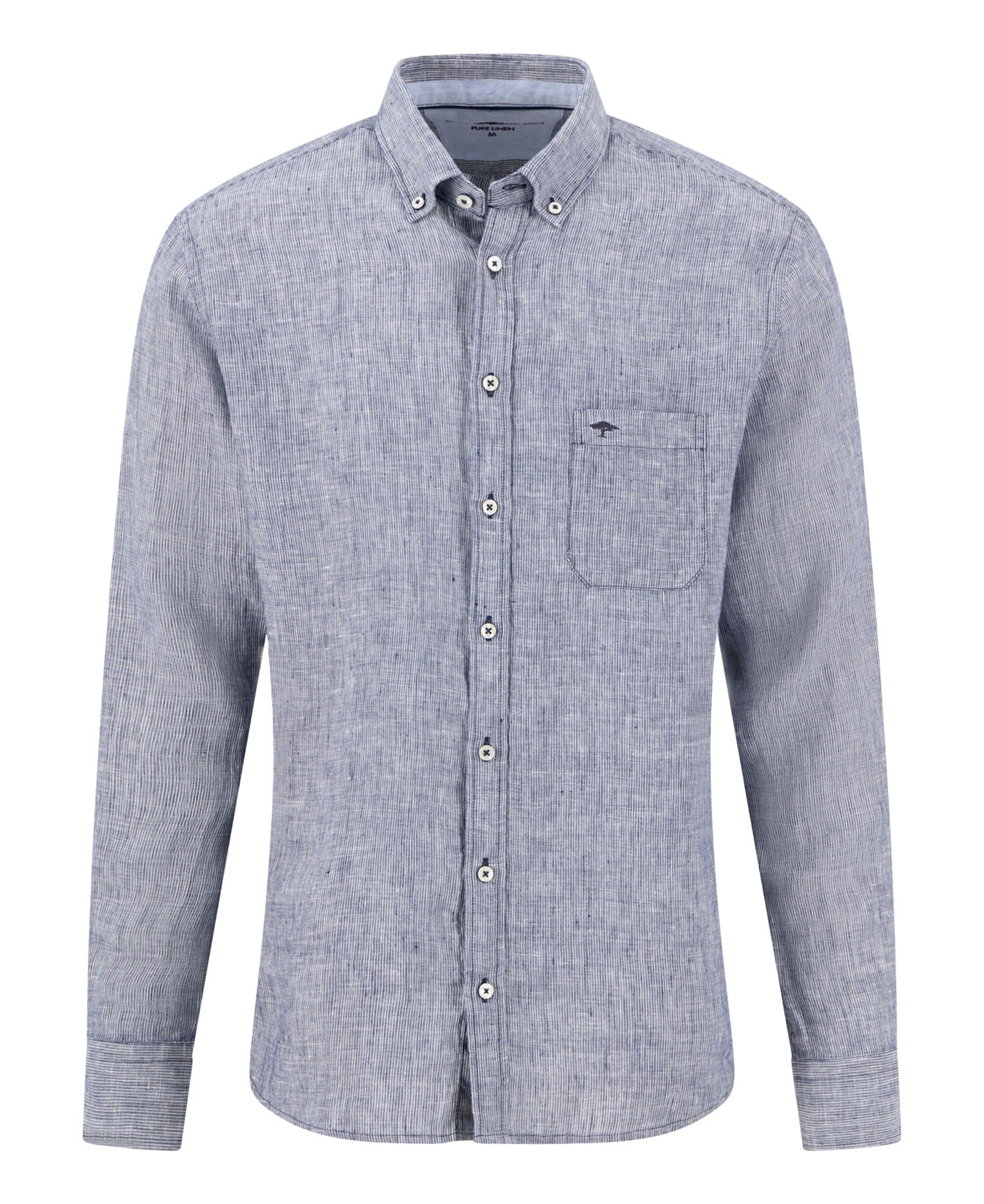 Linen Stripe Button down 1/1 - Navy