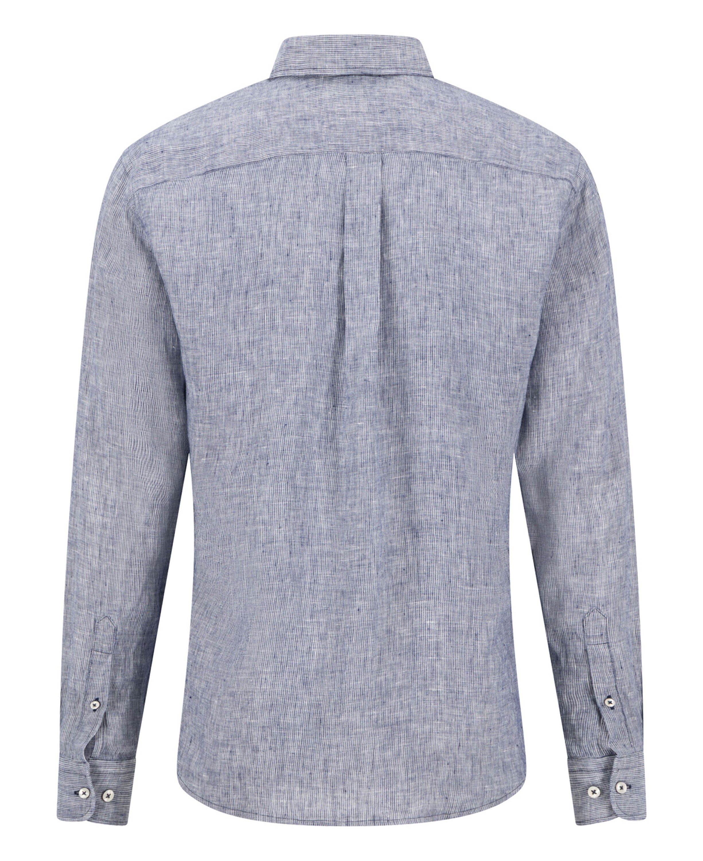 Linen Stripe Button down 1/1 - Navy
